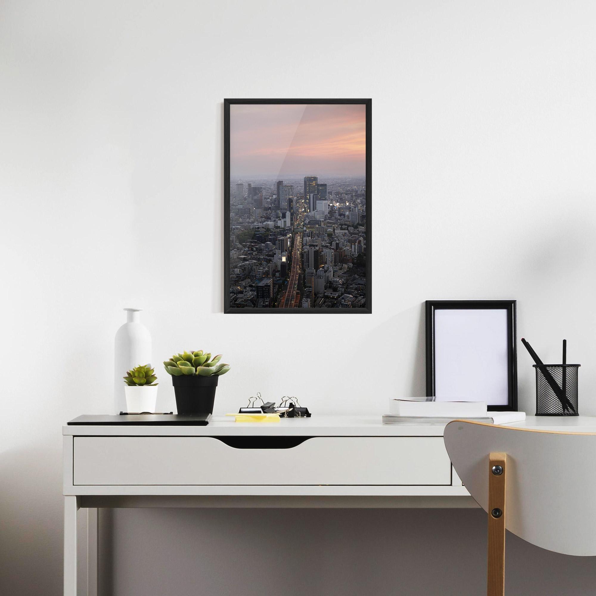 Poster Înrămat Beautiful Tall Buildings mockup 7