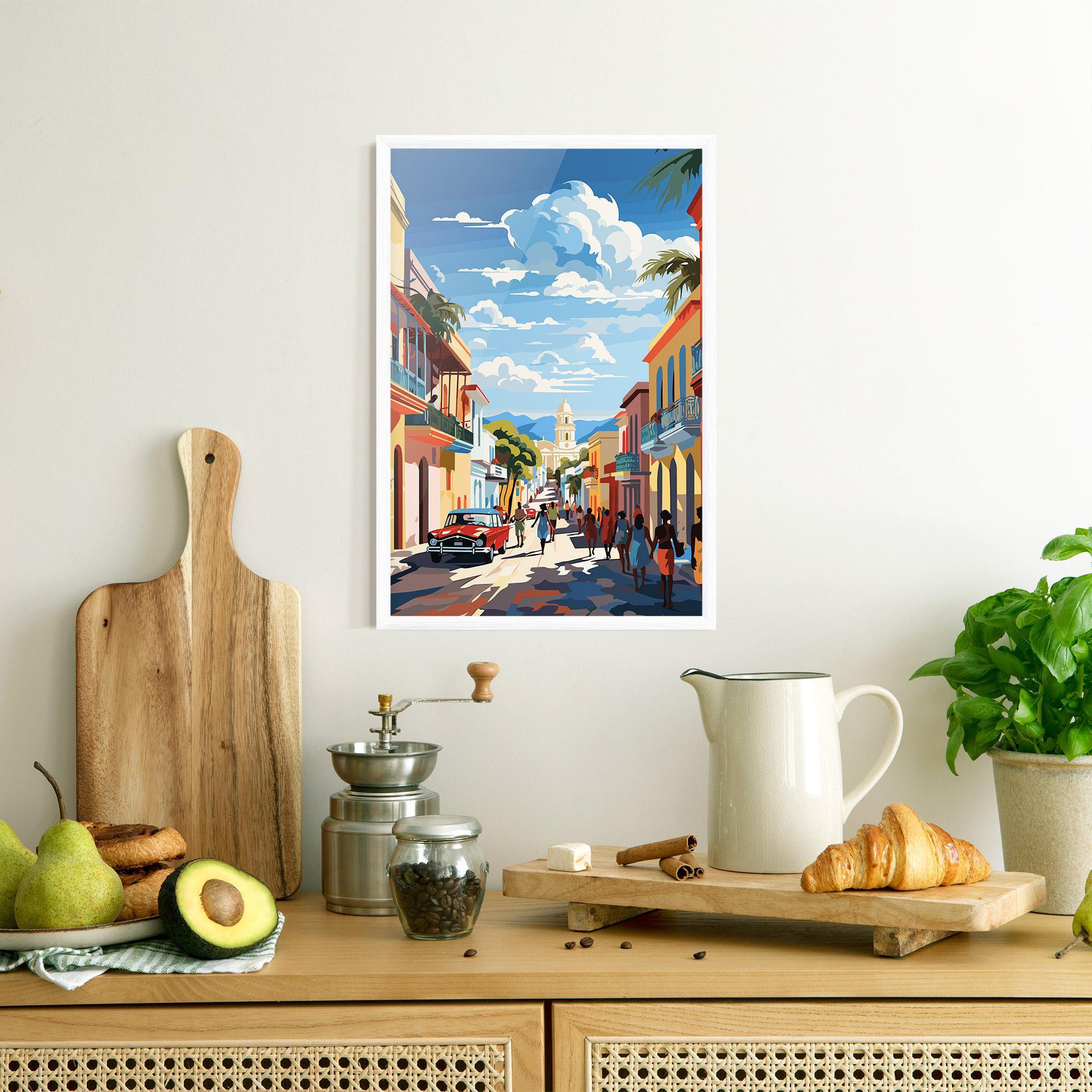 Poster Înrămat African Street mockup 8