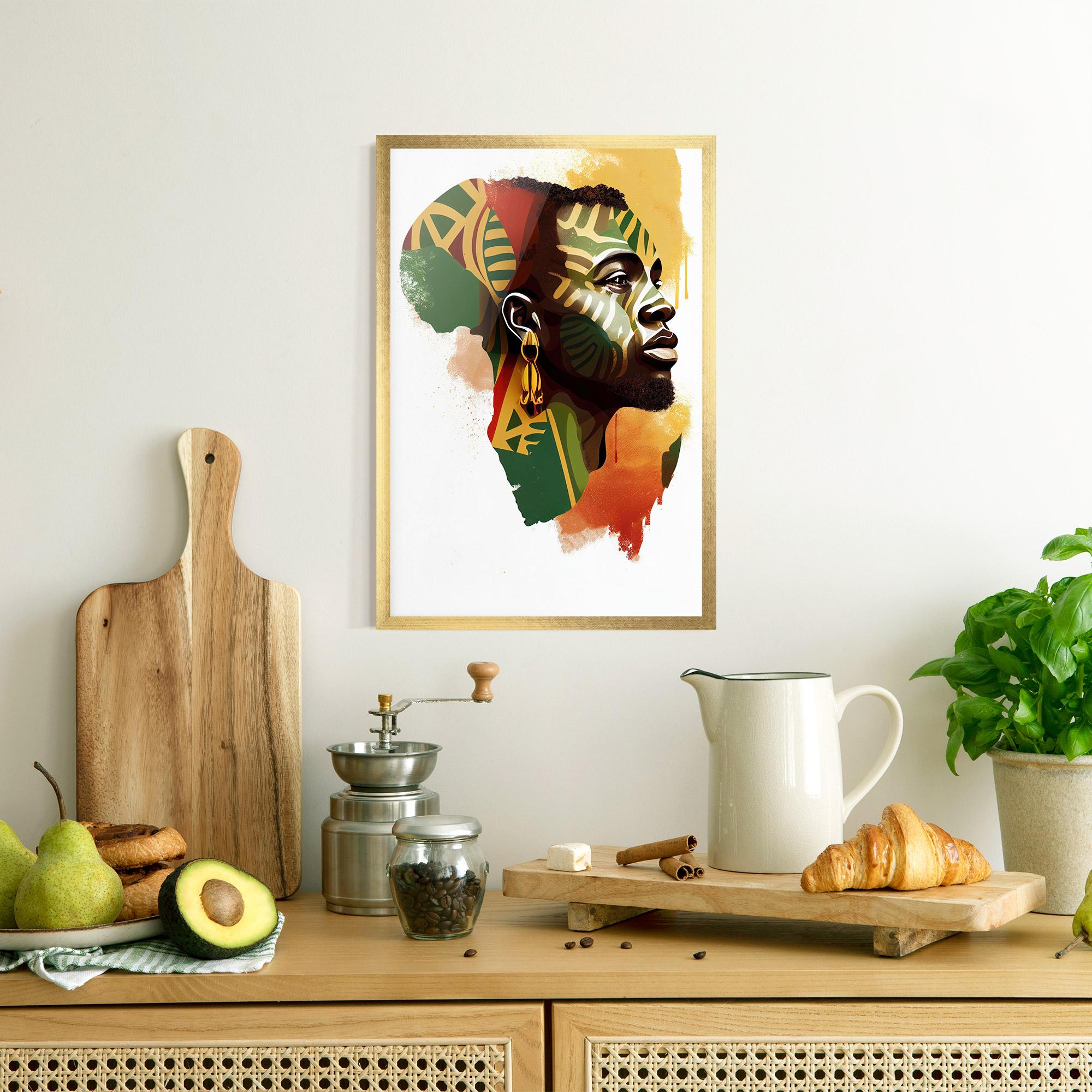 Poster Înrămat African People Illustration mockup 8