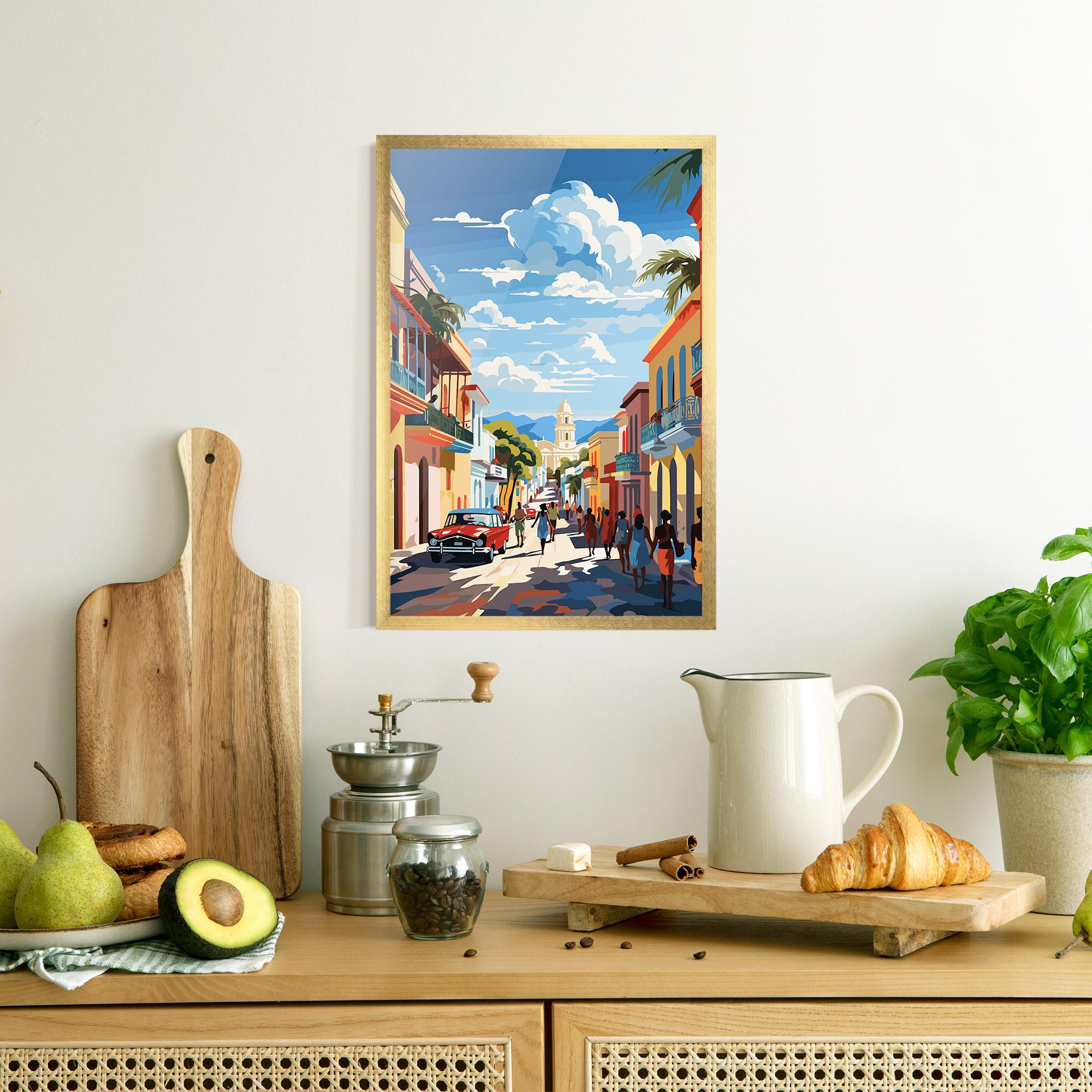 Poster Înrămat African Street mockup 8