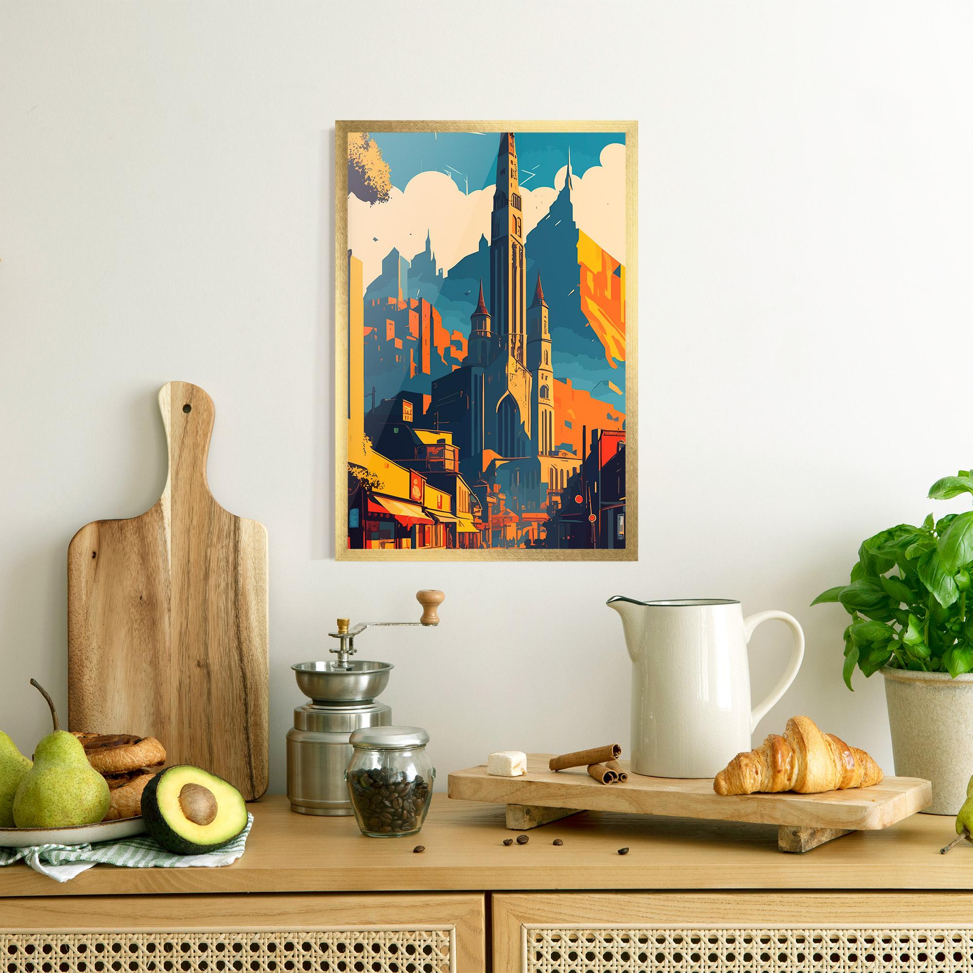 Poster Înrămat African Tower mockup 8