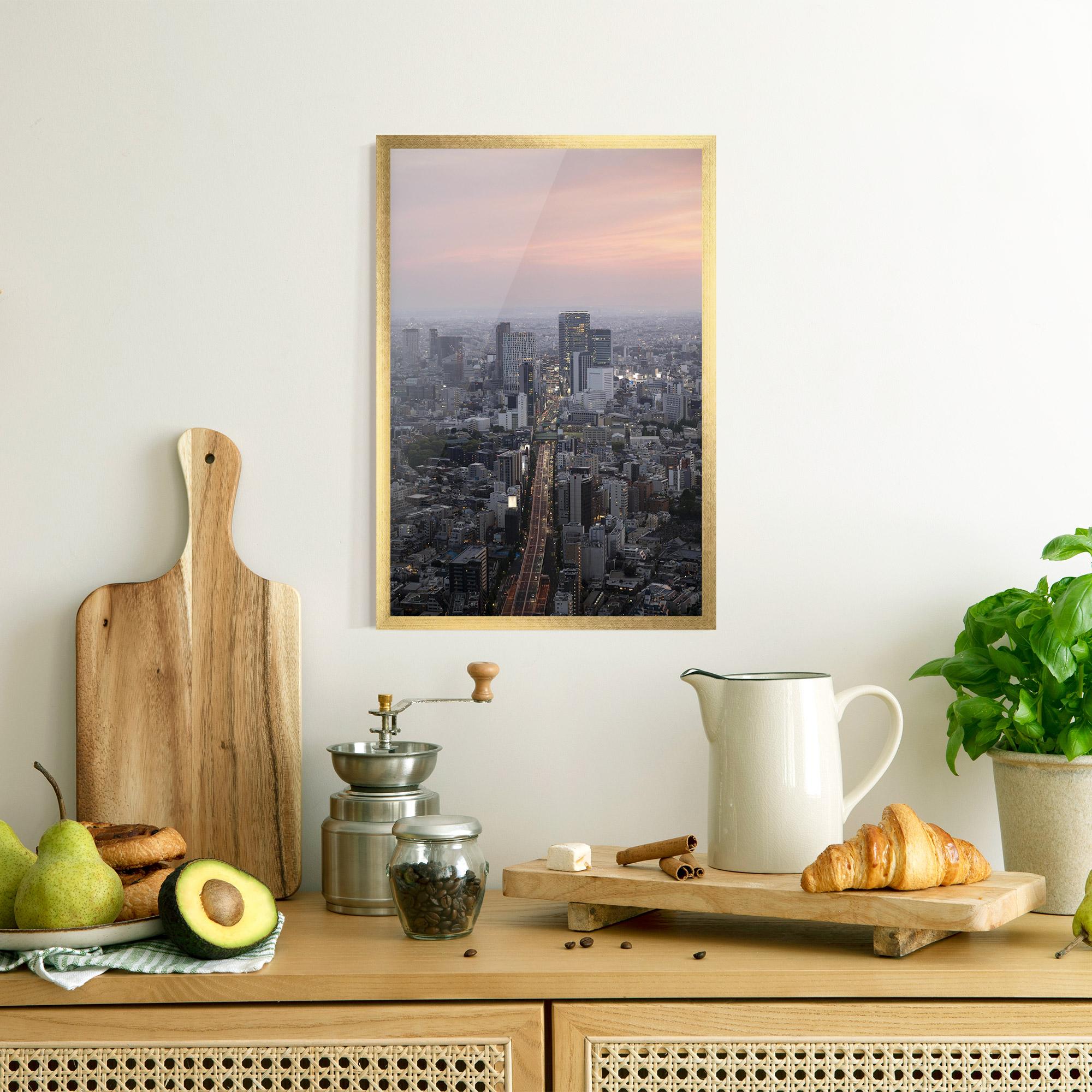 Poster Înrămat Beautiful Tall Buildings mockup 8