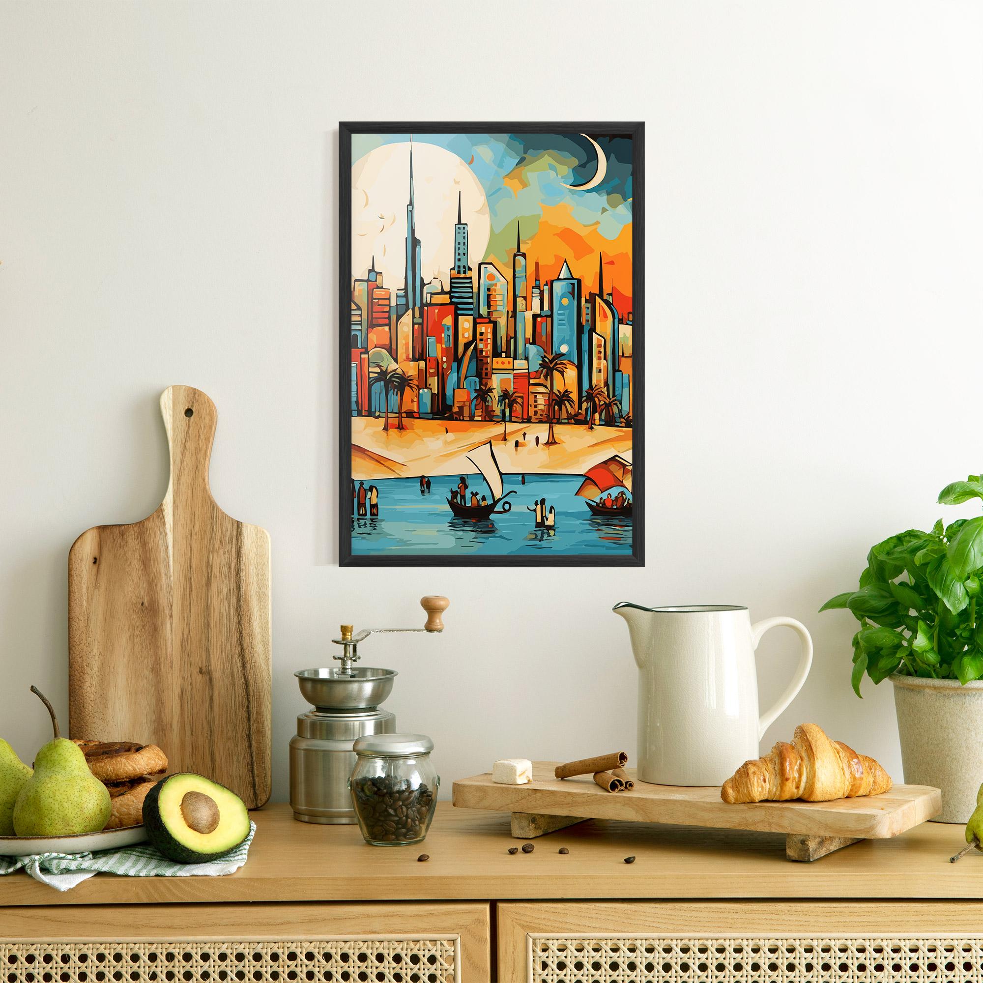 Poster Înrămat African Moon mockup 8