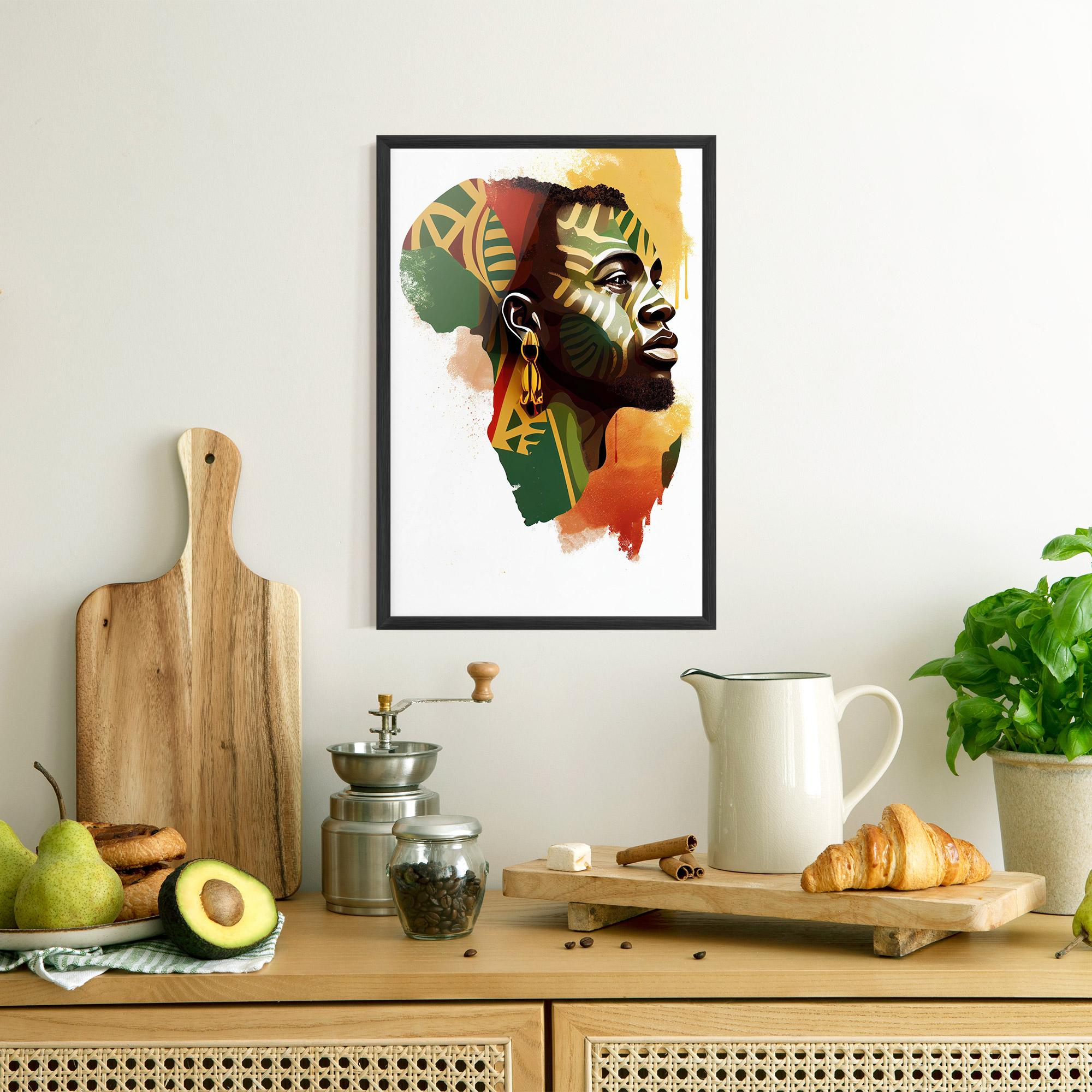 Poster Înrămat African People Illustration mockup 8