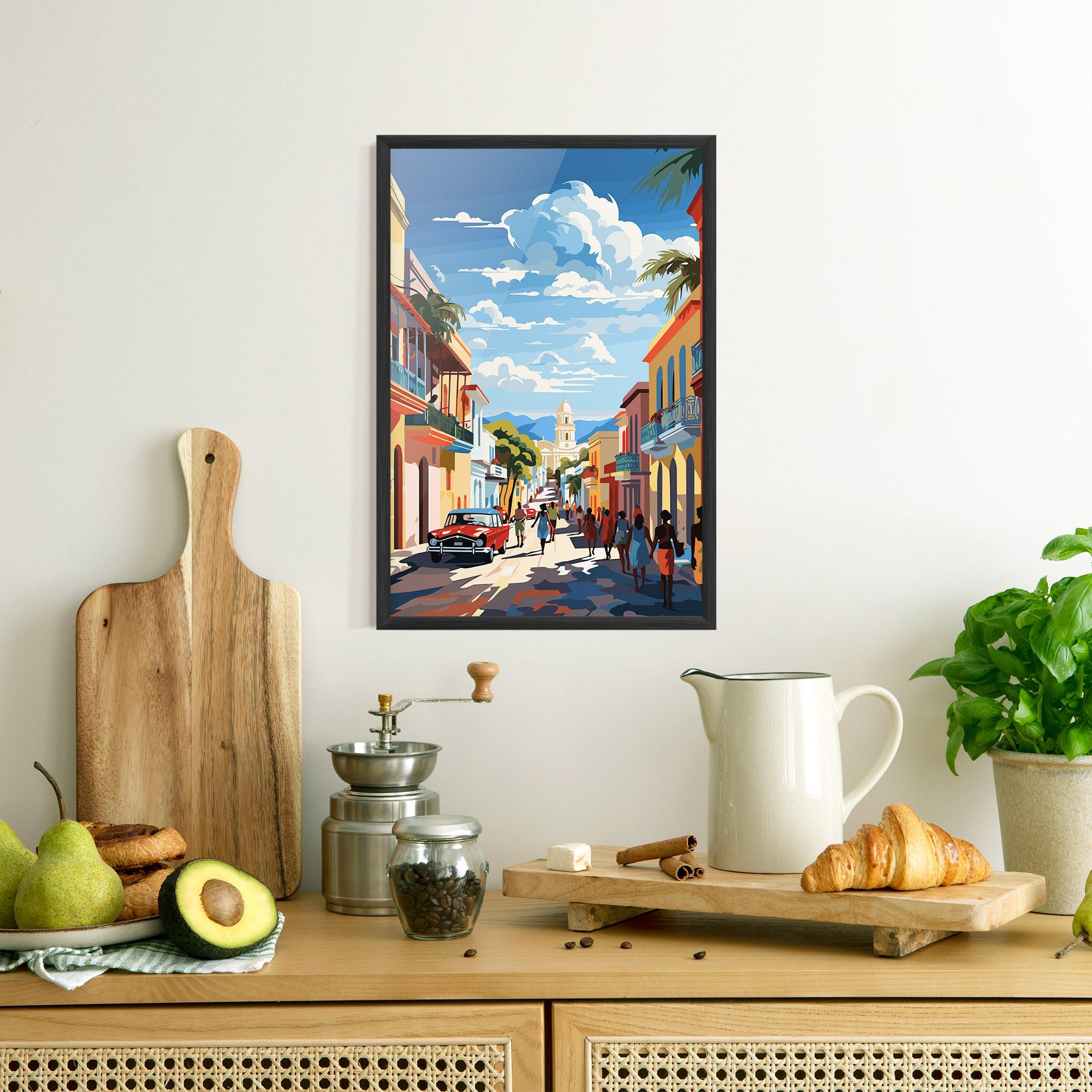 Poster Înrămat African Street mockup 8