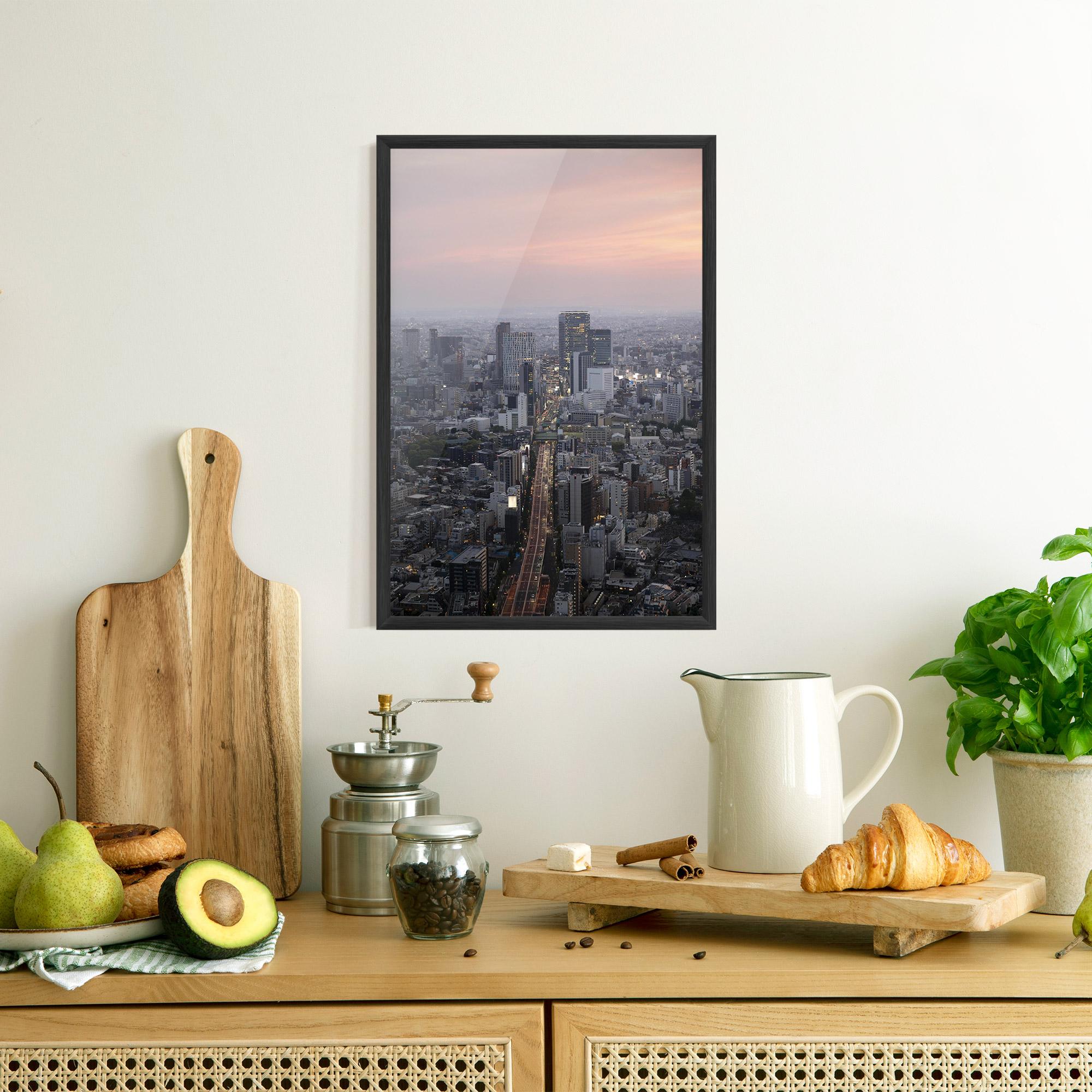 Poster Înrămat Beautiful Tall Buildings mockup 8