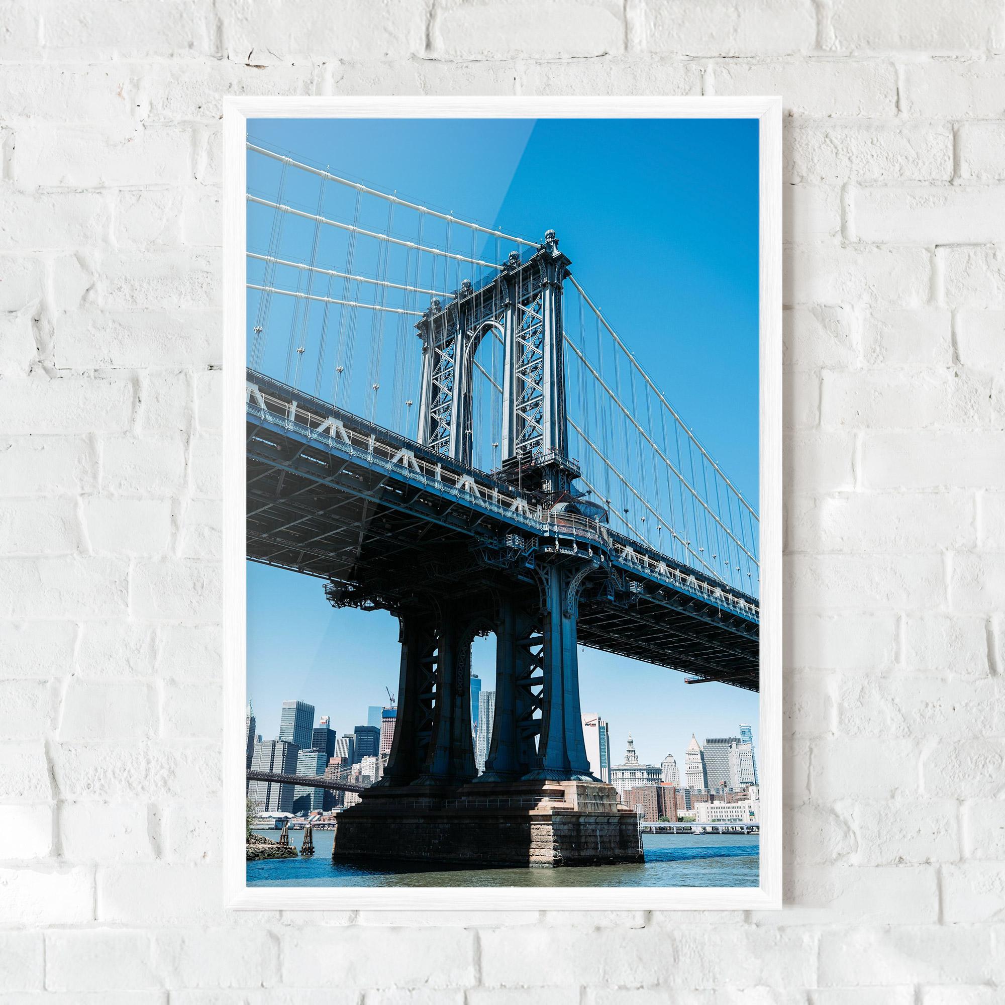 Poster Înrămat Blue Sky Bridge mockup 0