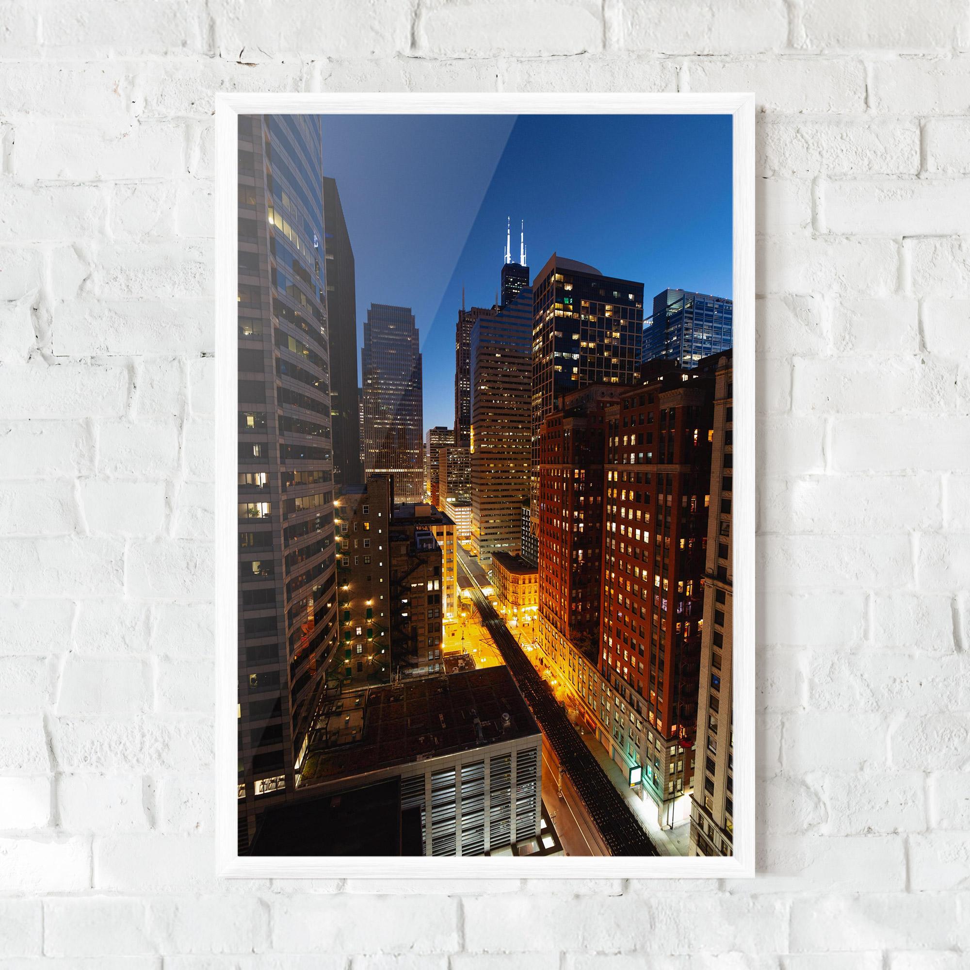Poster Înrămat Hight City Building mockup 0