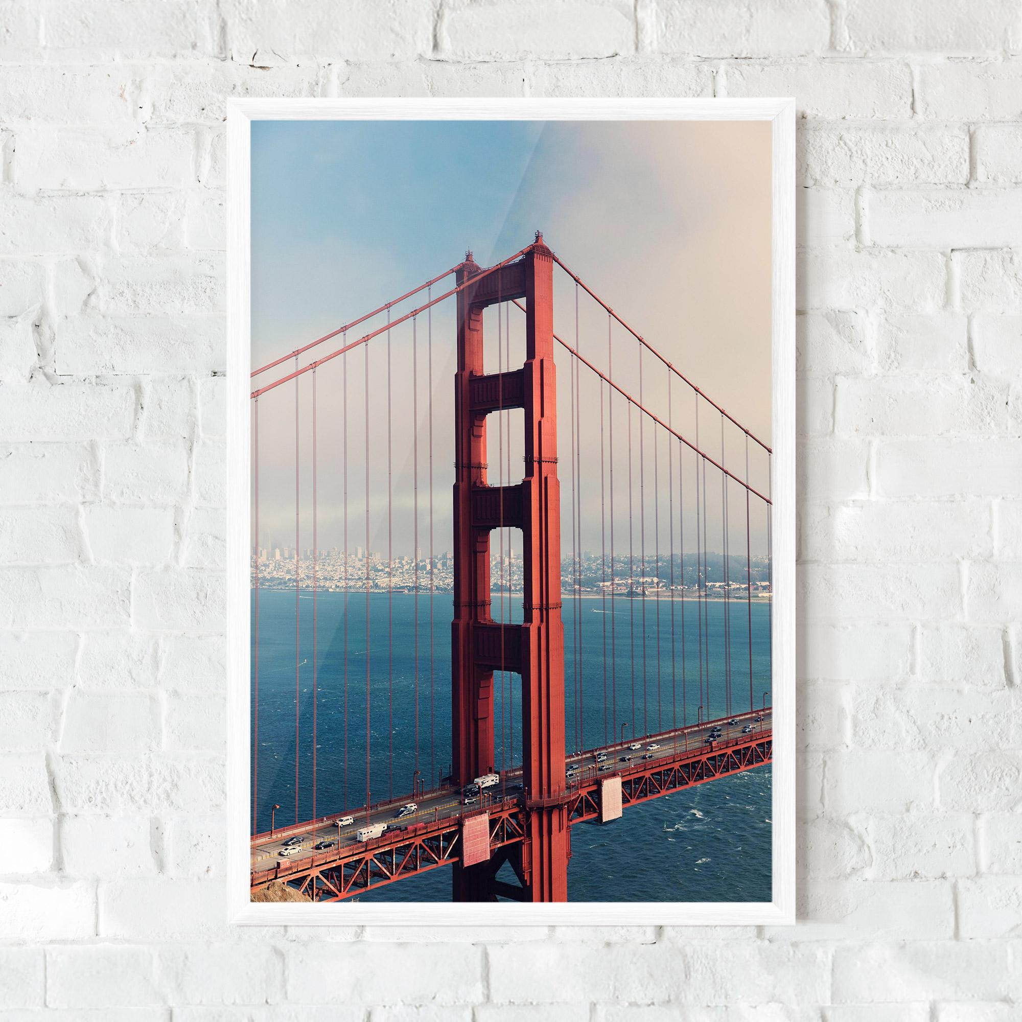 Poster Înrămat Red High Bridge mockup 0
