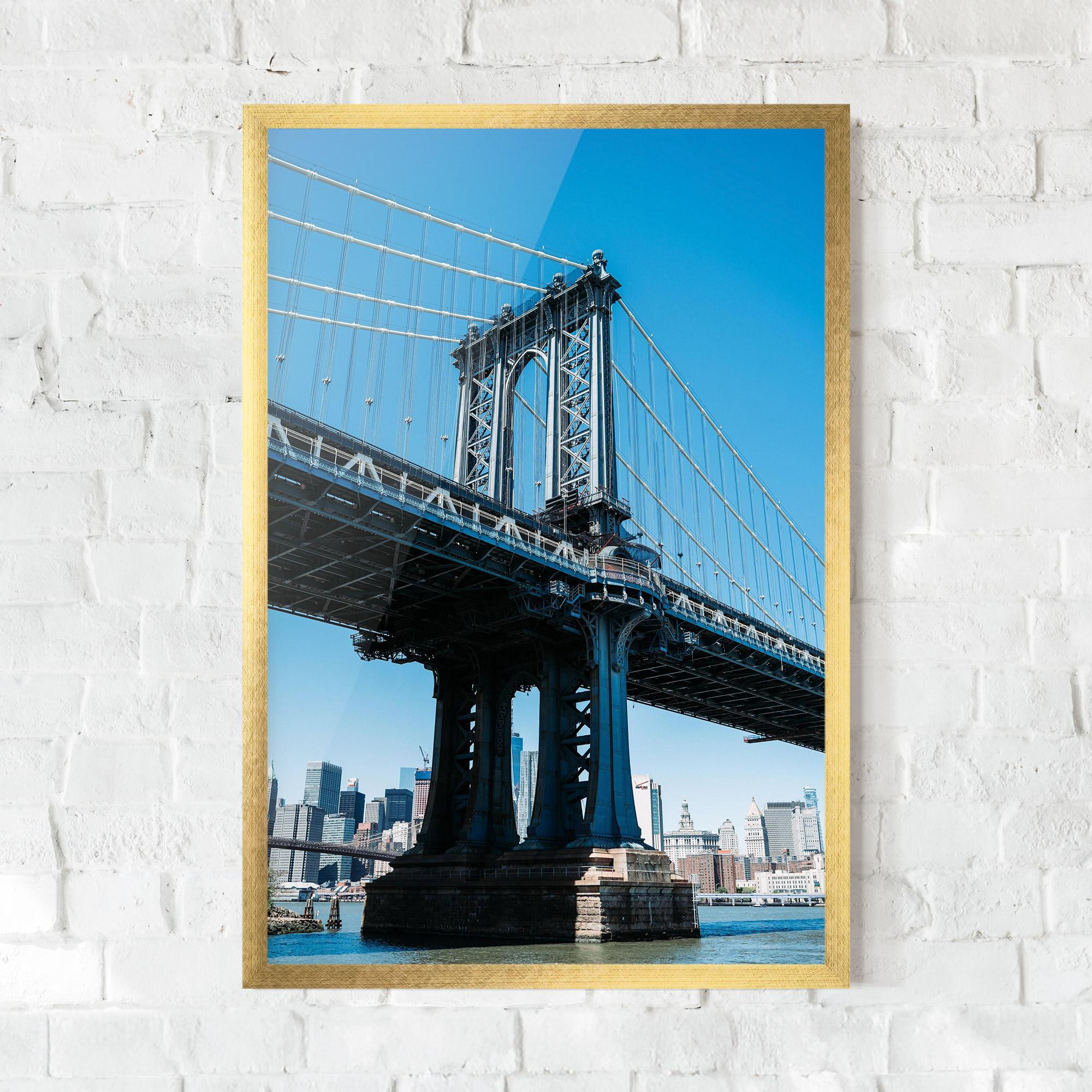 Poster Înrămat Blue Sky Bridge mockup 0