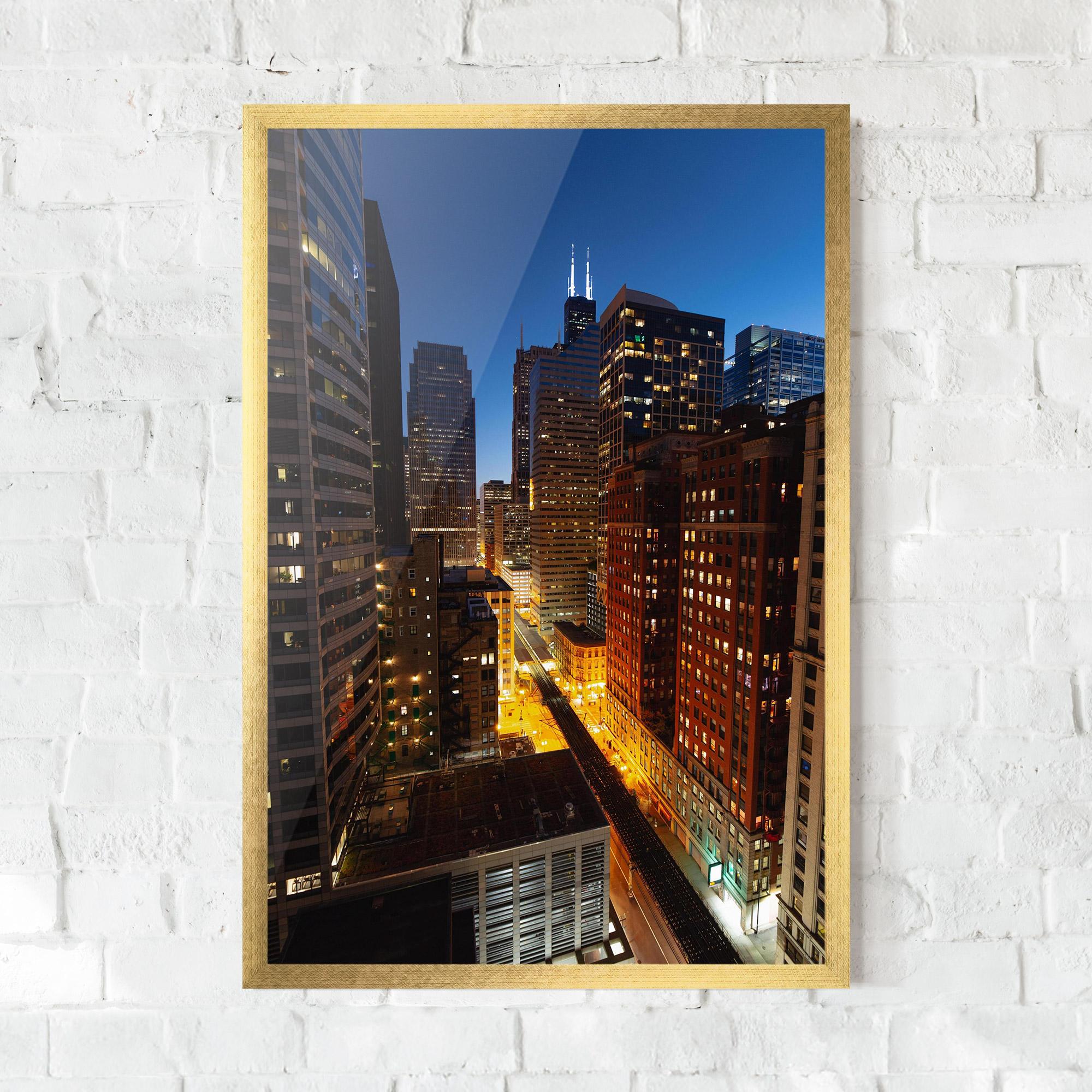 Poster Înrămat Hight City Building mockup 0