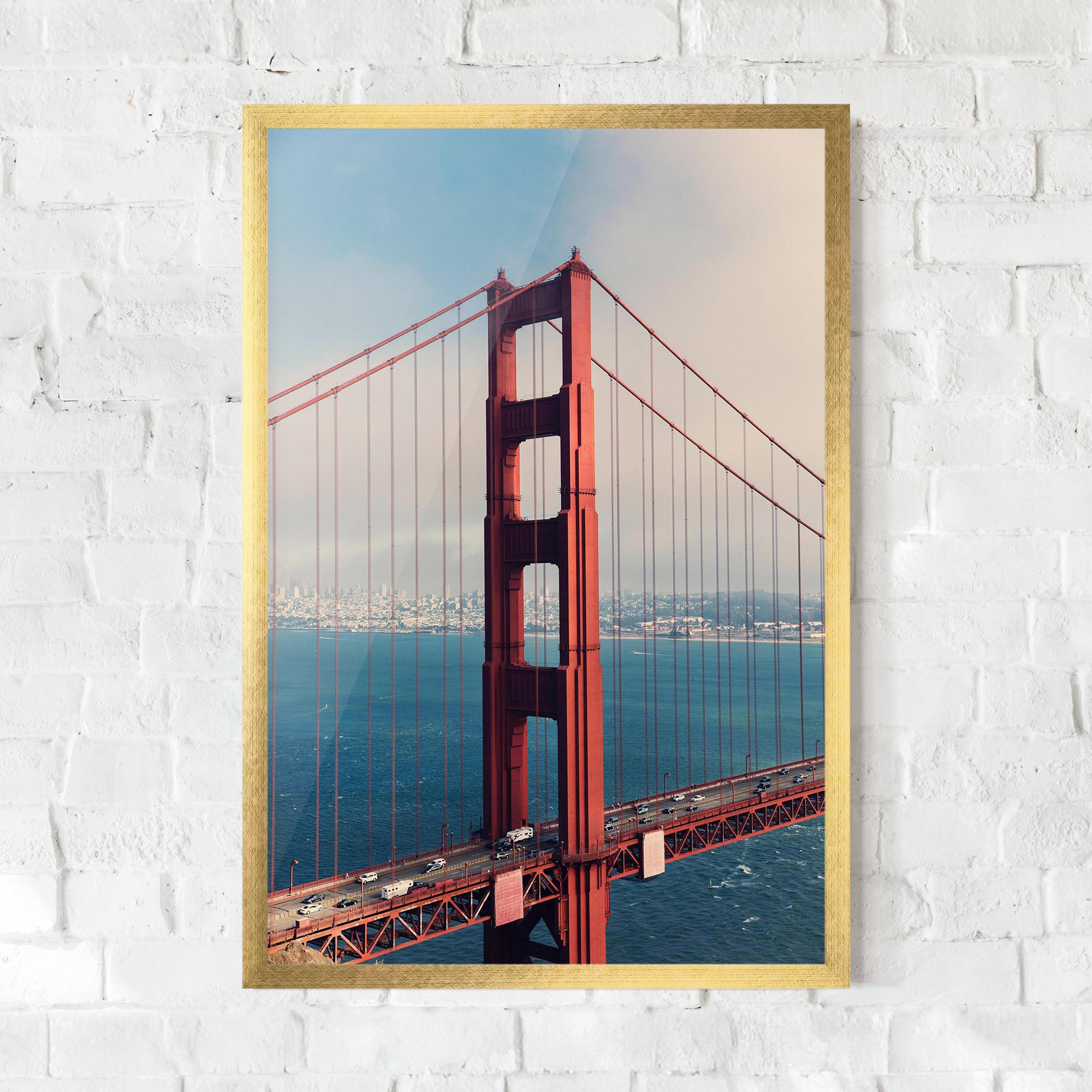 Poster Înrămat Red High Bridge mockup 0