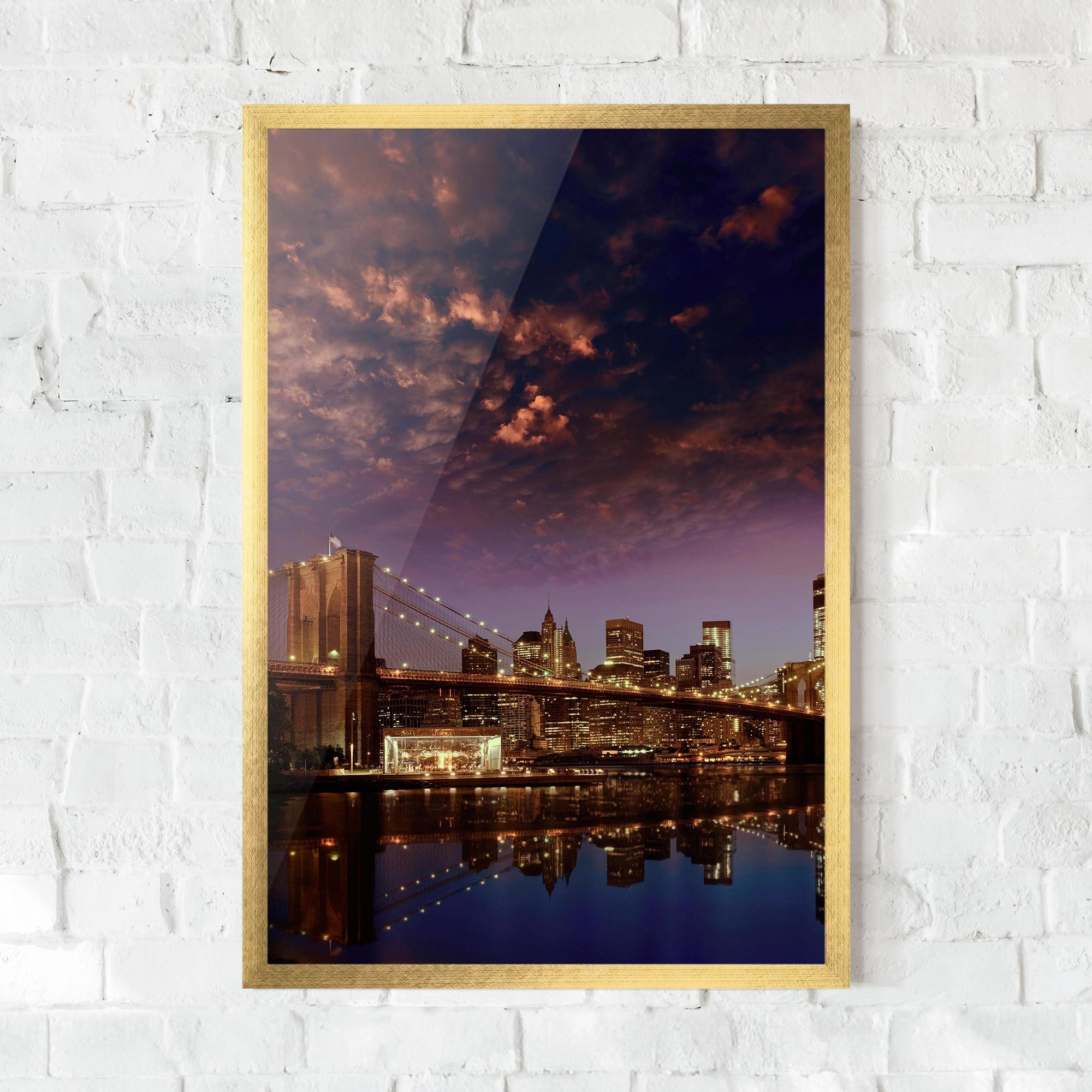 Poster Înrămat Sunset New York mockup 0