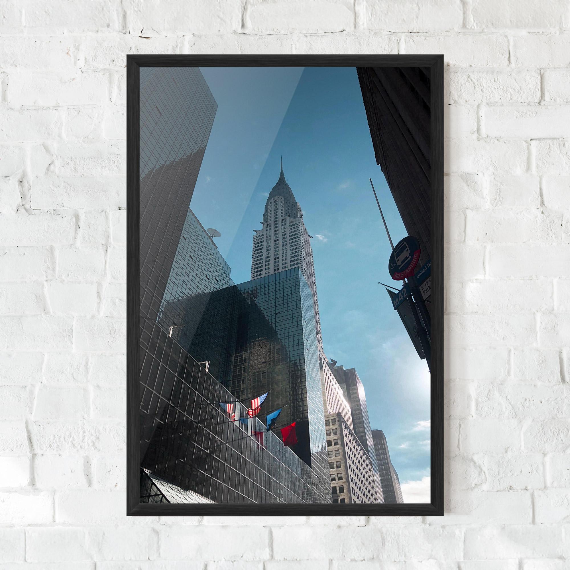 Poster Înrămat Big Glass Tower mockup 0