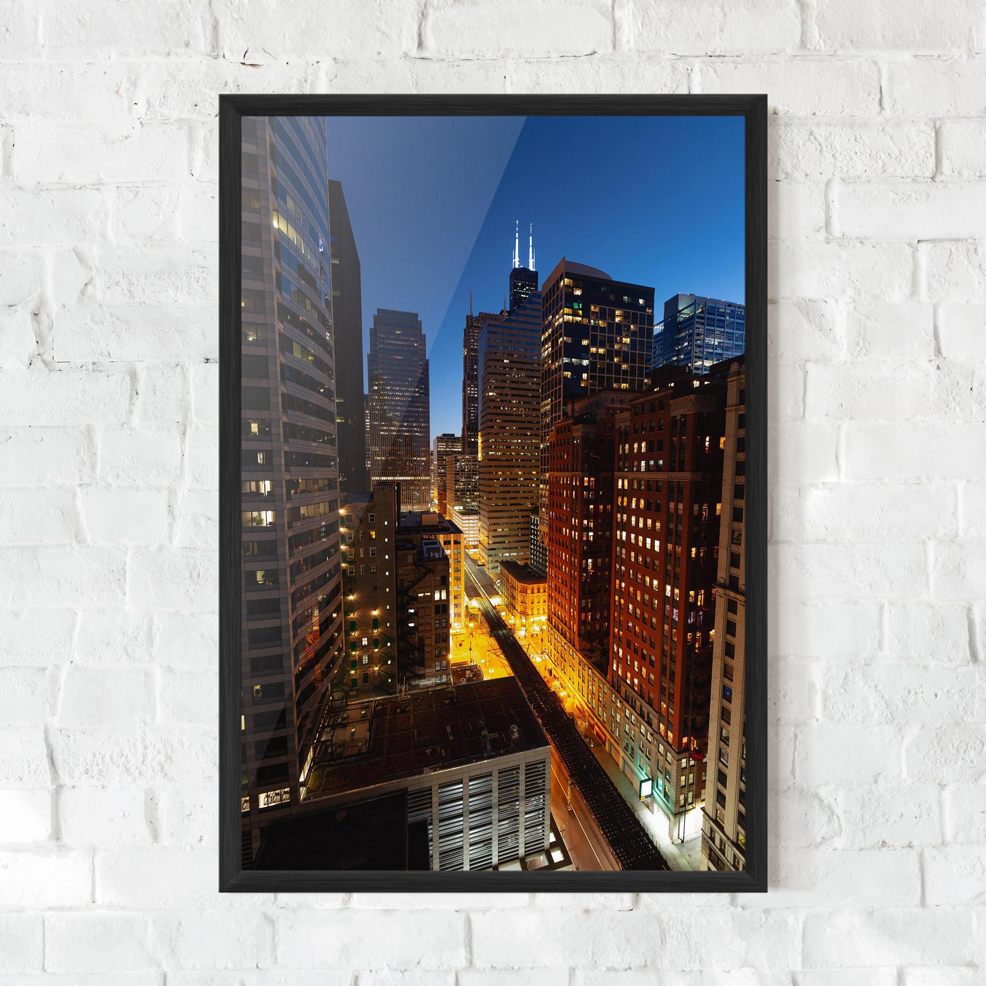 Poster Înrămat Hight City Building mockup 0