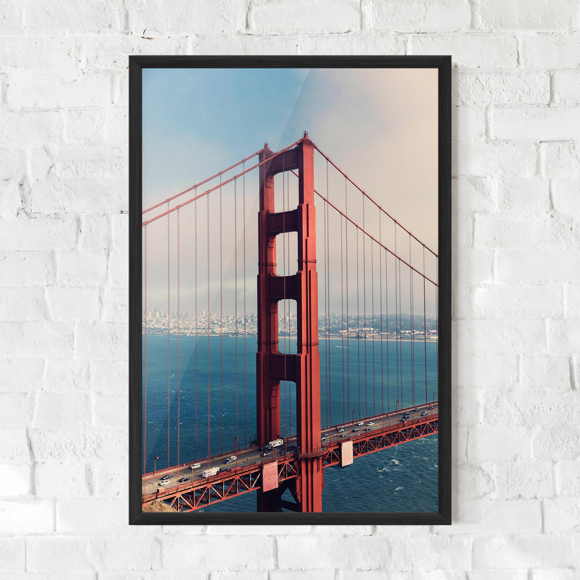 Poster Înrămat Red High Bridge mockup 0