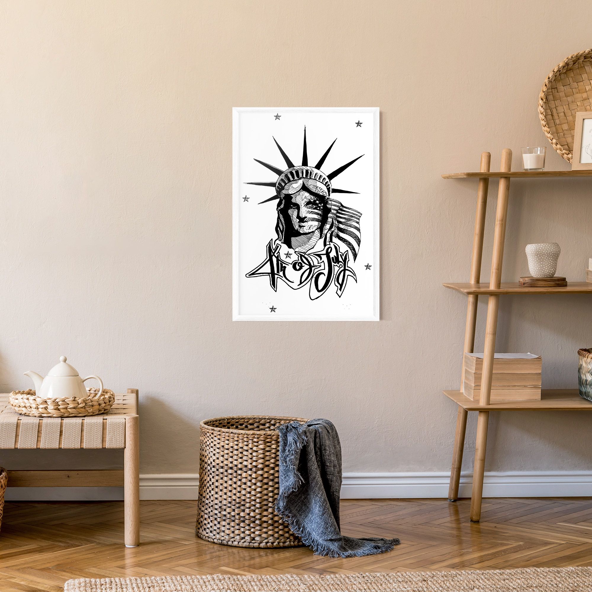 Head Of Liberty Statue mockup 9
