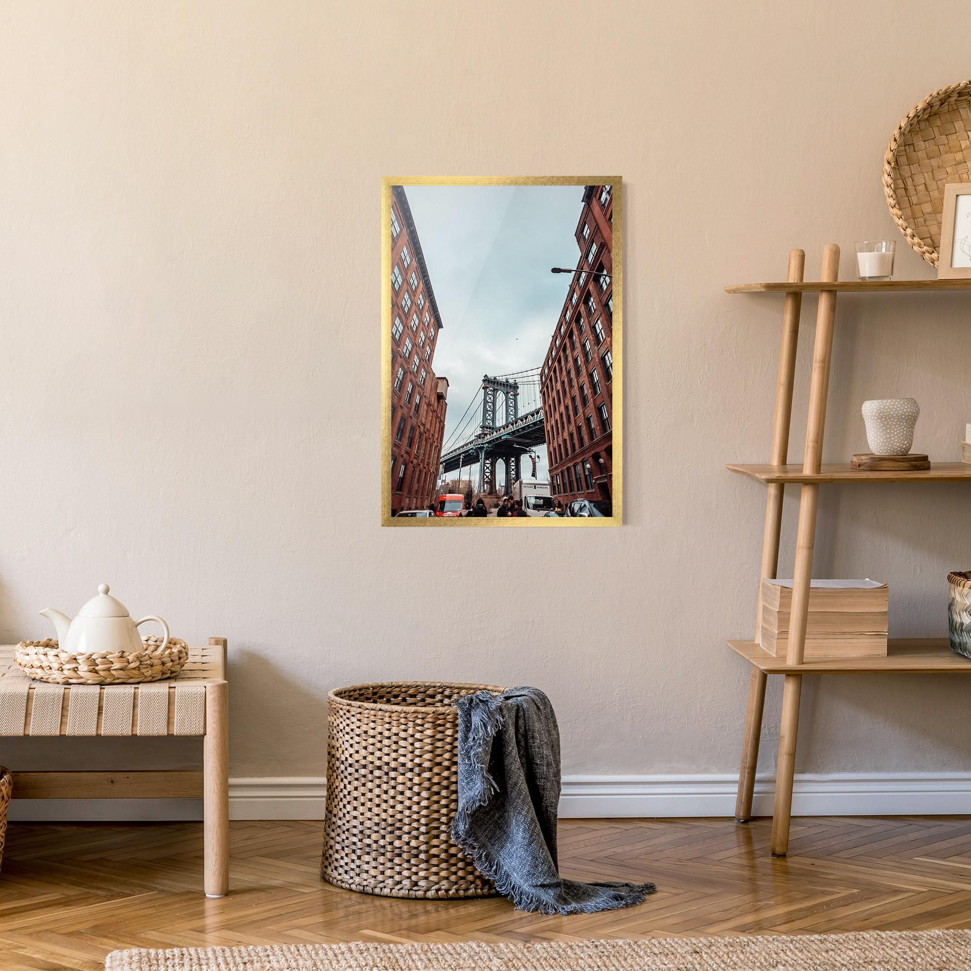 Poster Înrămat Bridge Building View mockup 9