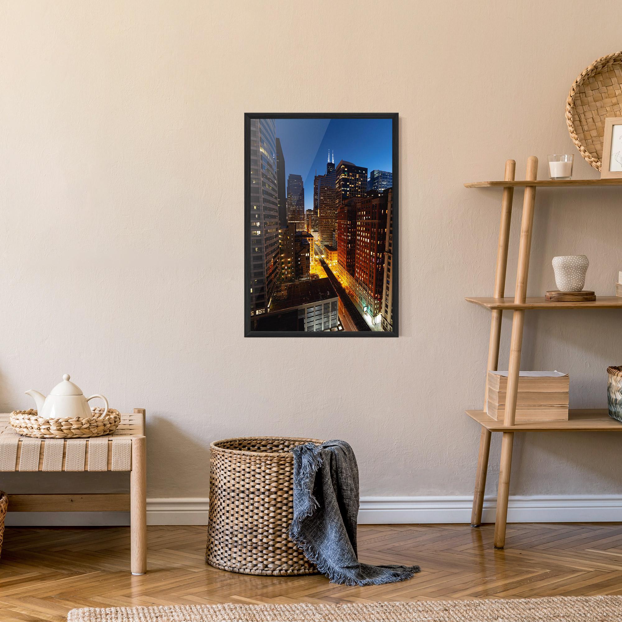Poster Înrămat Hight City Building mockup 9