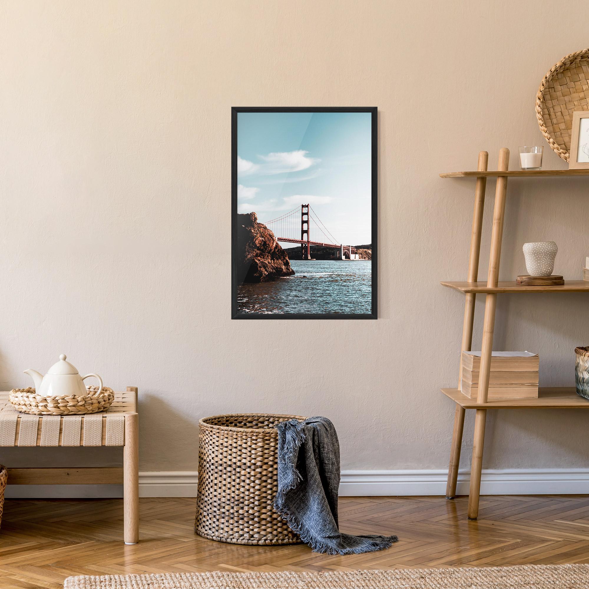 Poster Înrămat Water Red Bridge mockup 9