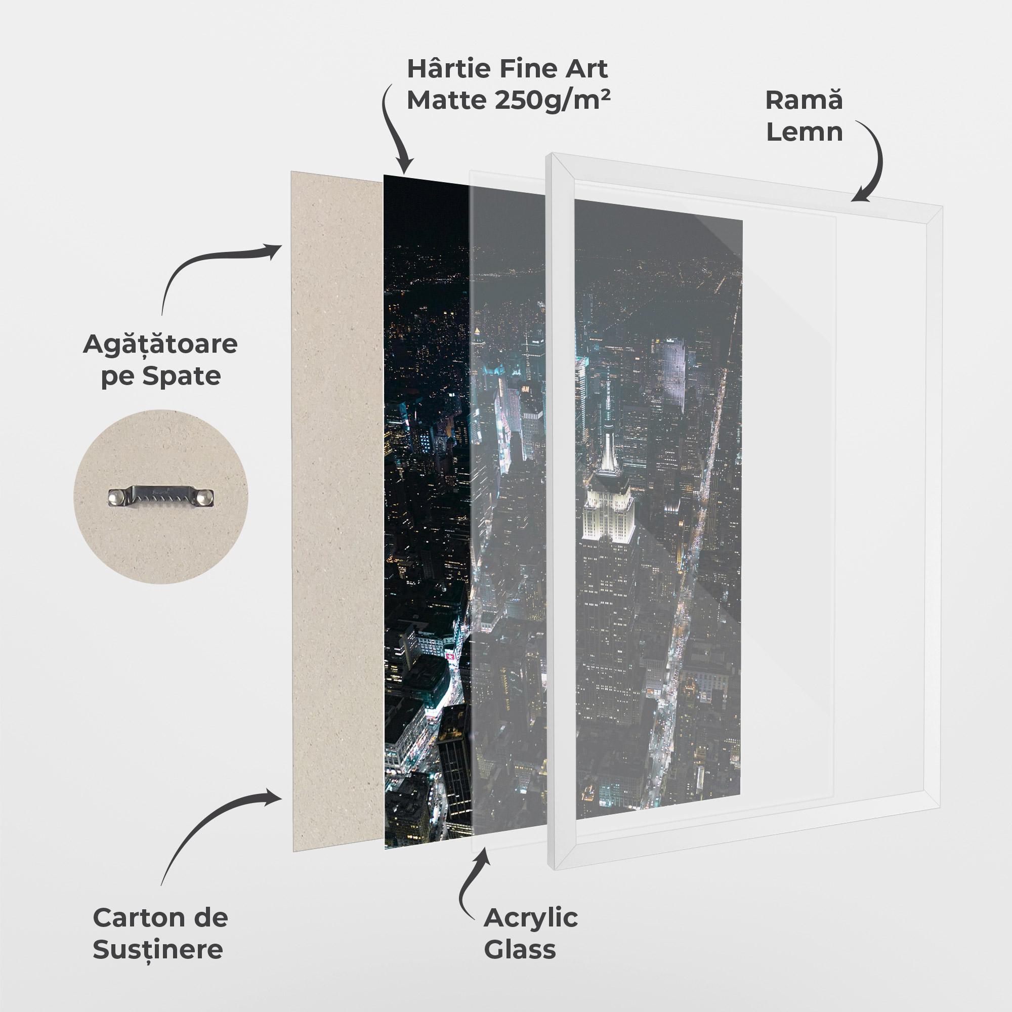 Poster Înrămat Night Landscape mockup 1