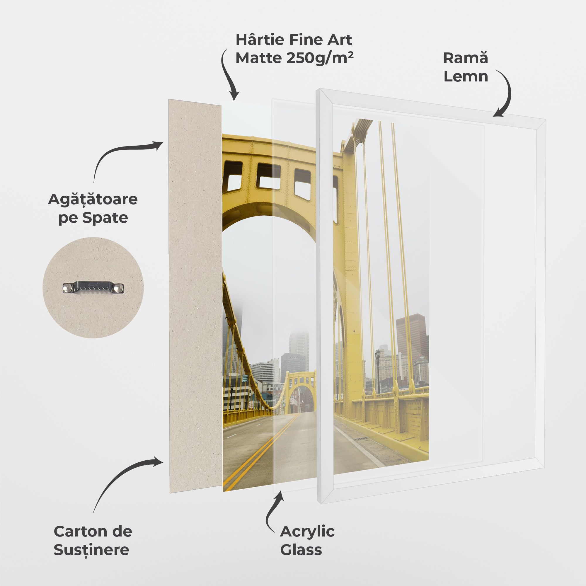 Yellow Foggy Bridge mockup 1
