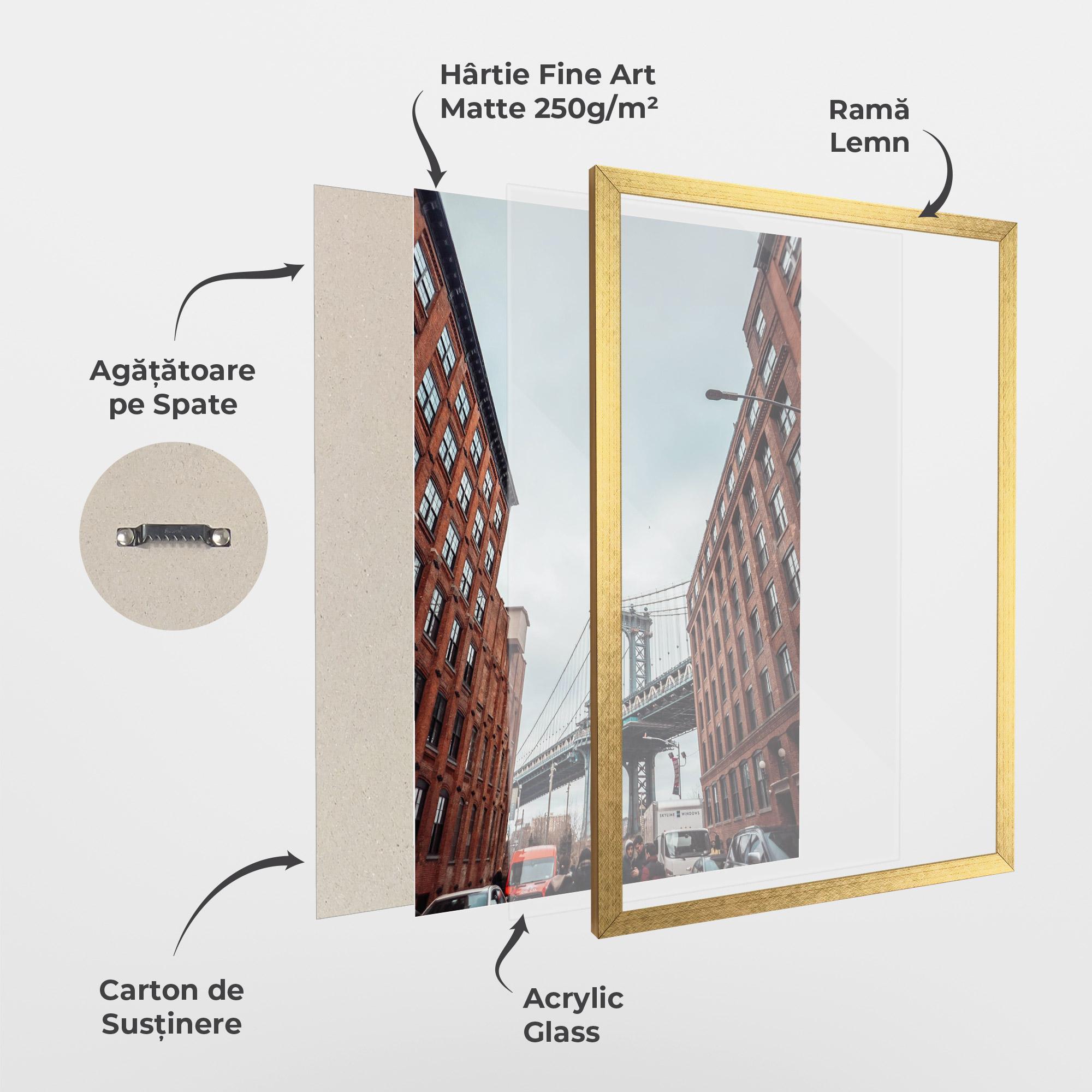 Poster Înrămat Bridge Building View mockup 1