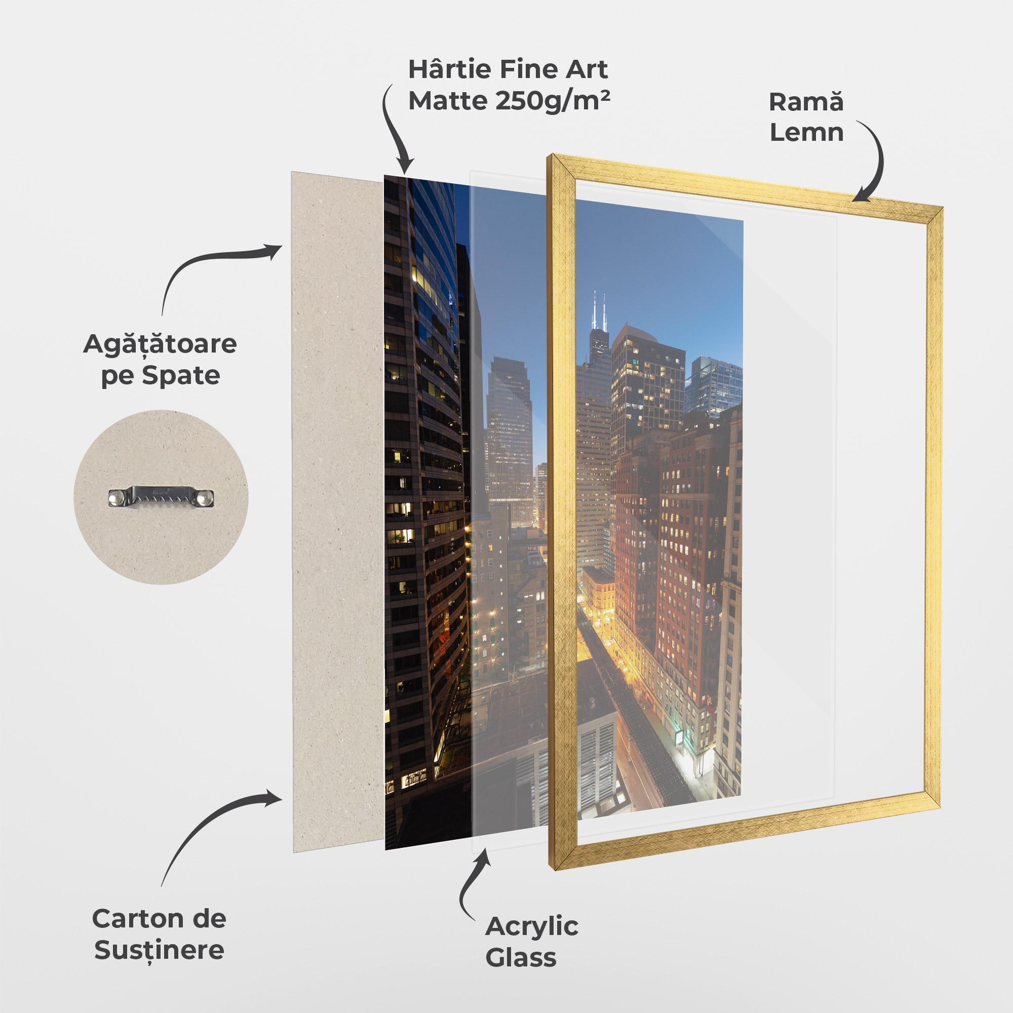 Poster Înrămat Hight City Building mockup 1