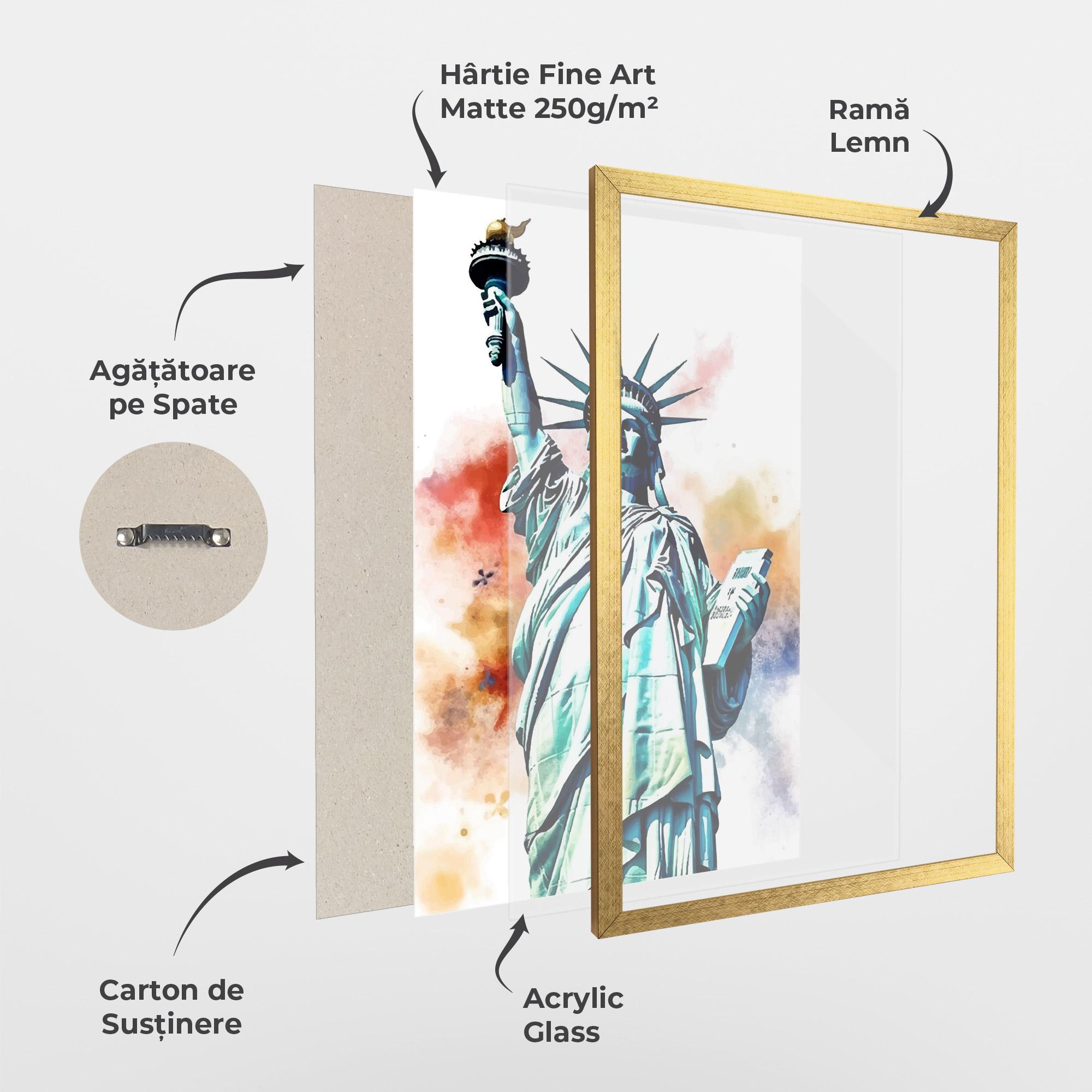 Poster Înrămat Liberty Art mockup 1