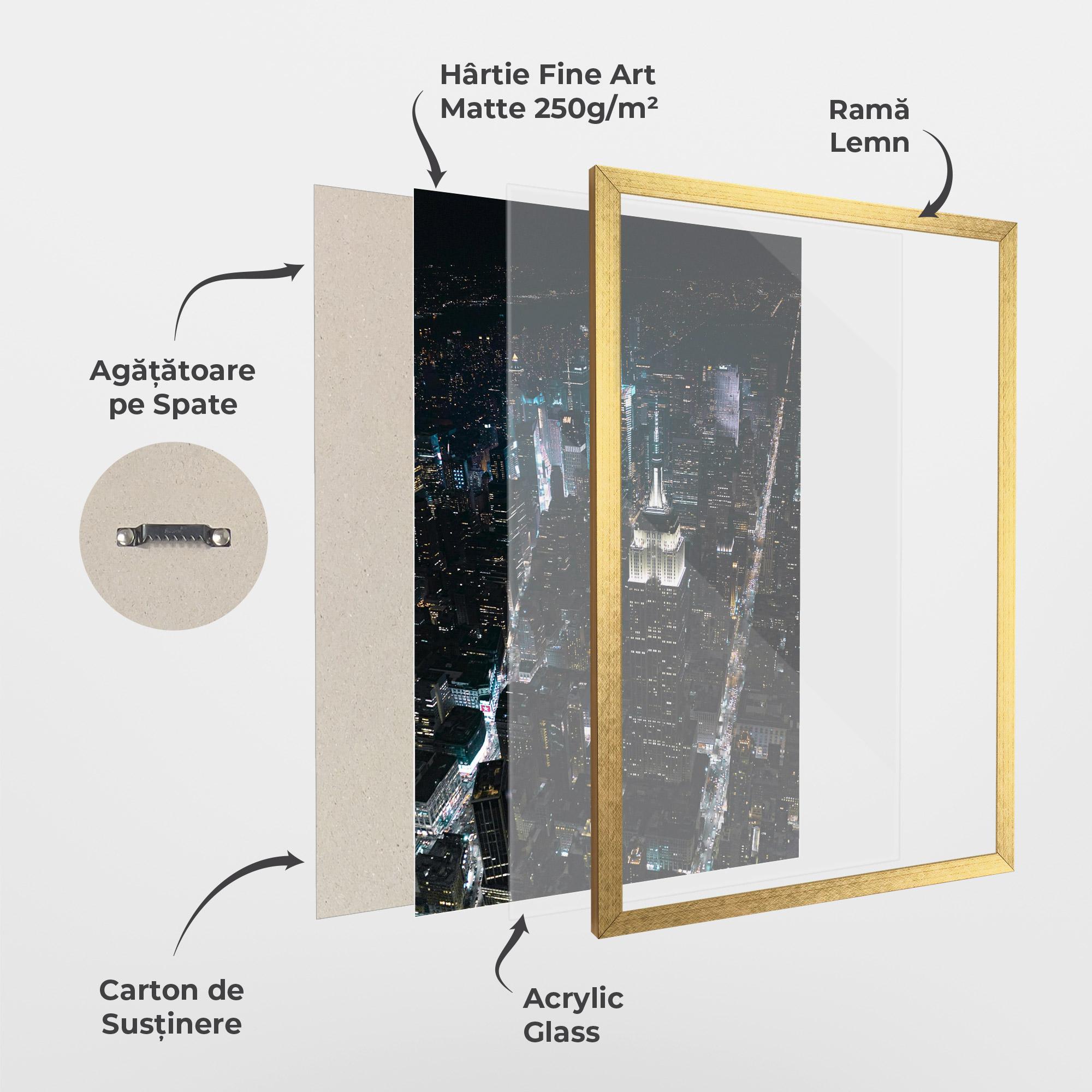 Poster Înrămat Night Landscape mockup 1