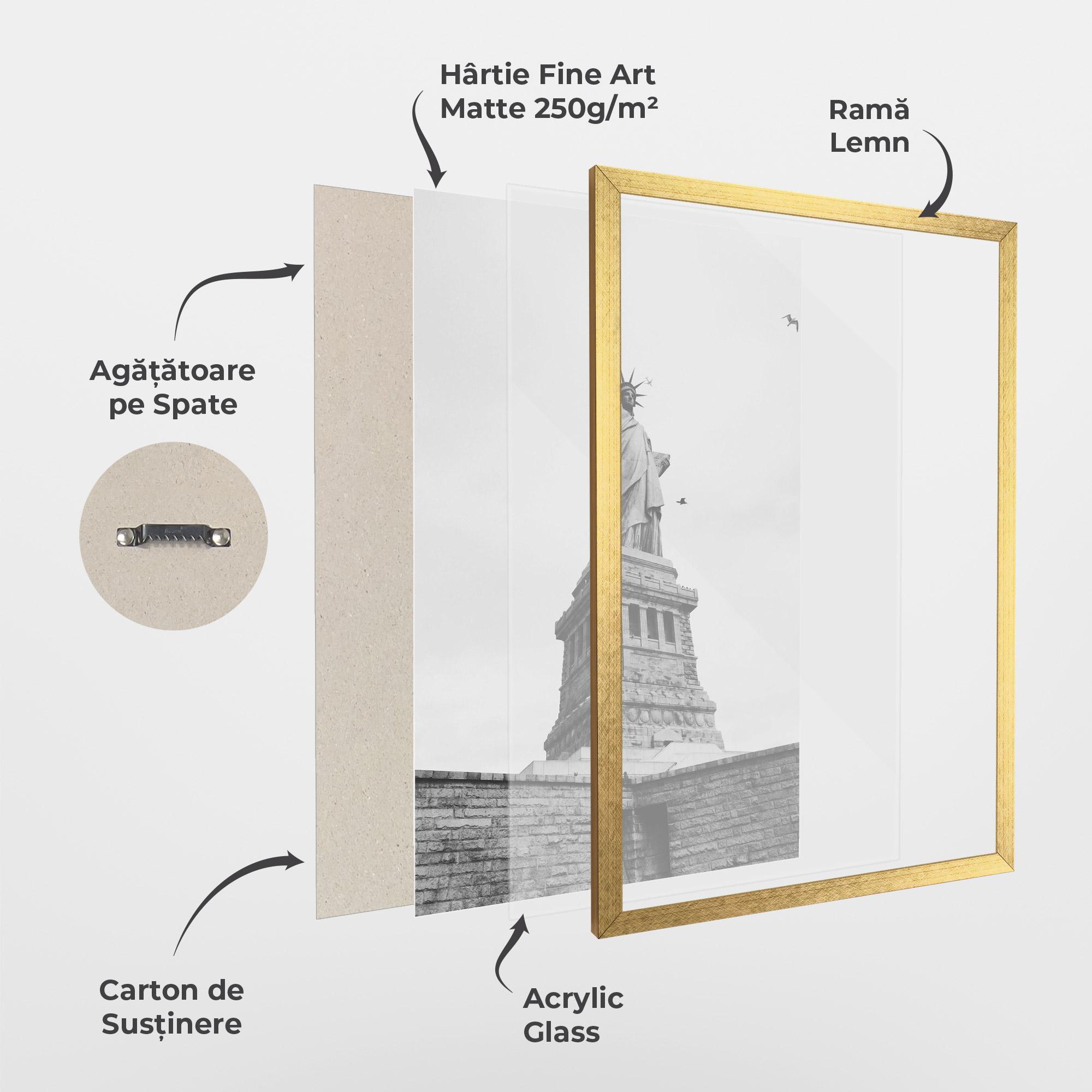 Poster Înrămat The Statue Of Liberty mockup 1