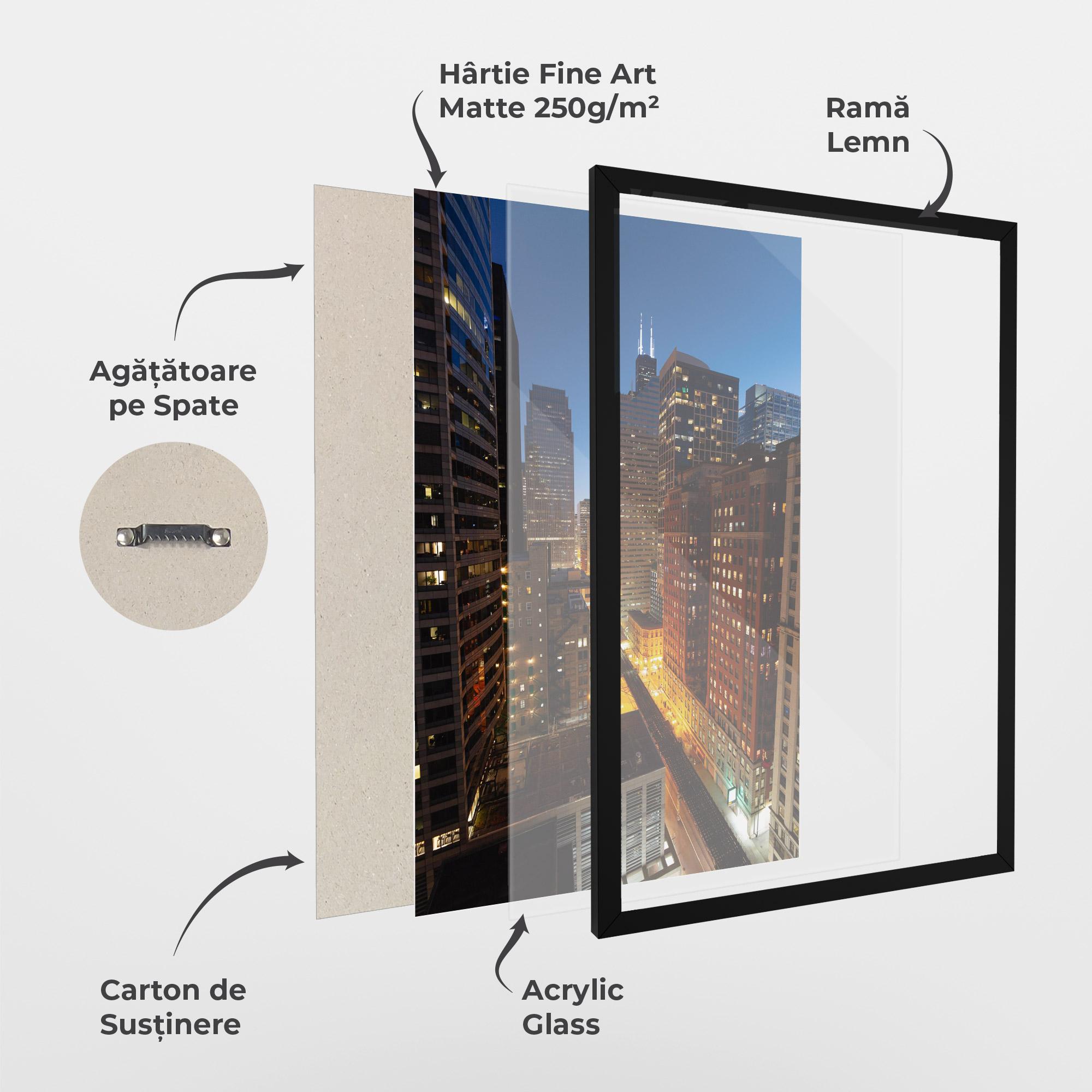 Poster Înrămat Hight City Building mockup 1