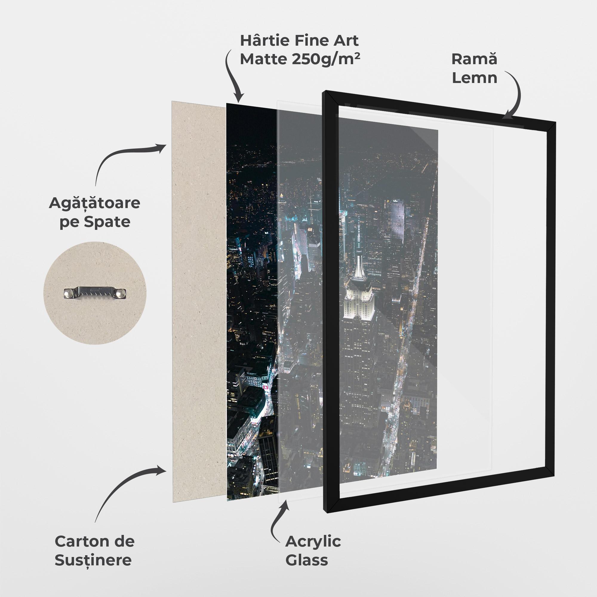 Poster Înrămat Night Landscape mockup 1