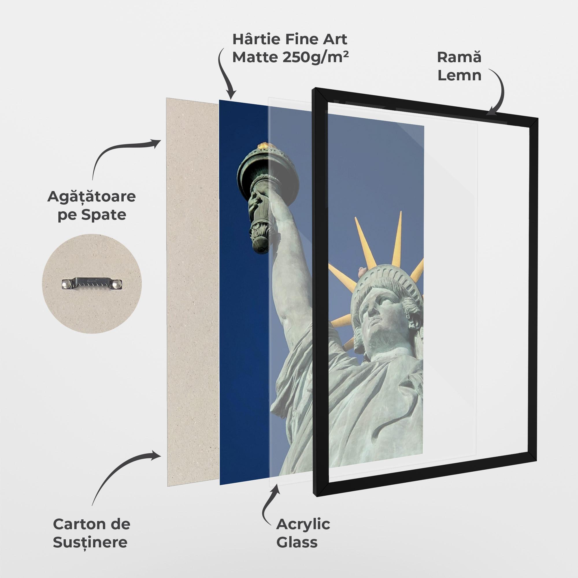 Poster Înrămat Statue Of Liberty mockup 1