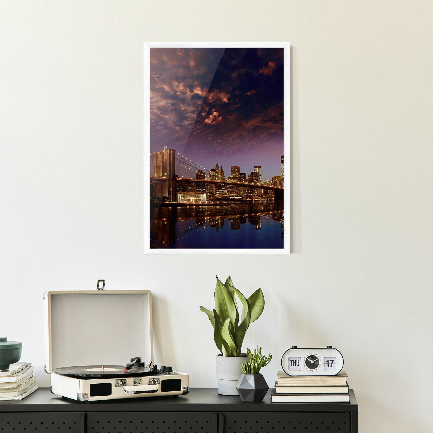 Poster Înrămat Sunset New York mockup 2