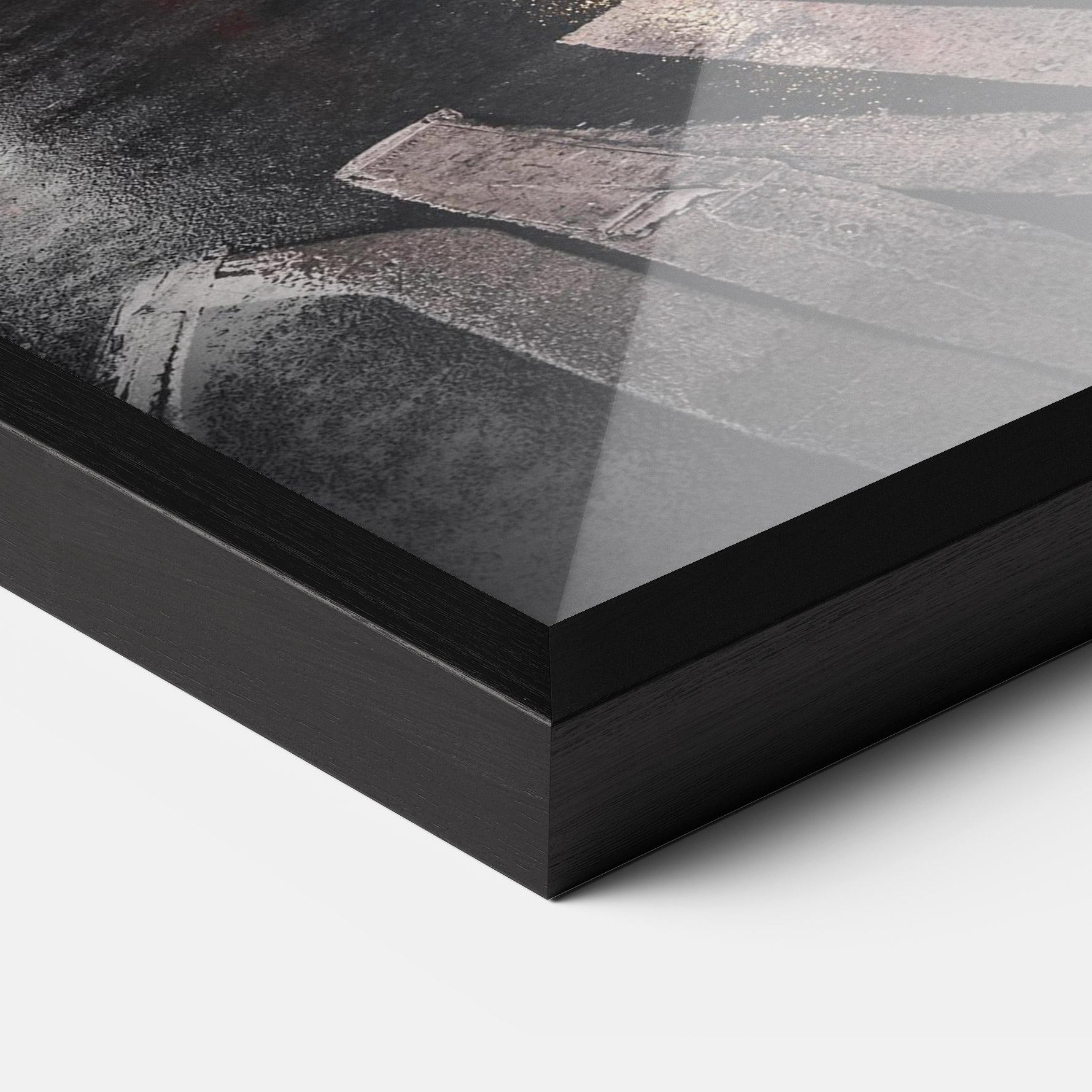 Poster Înrămat Taxi Smoke City mockup 3