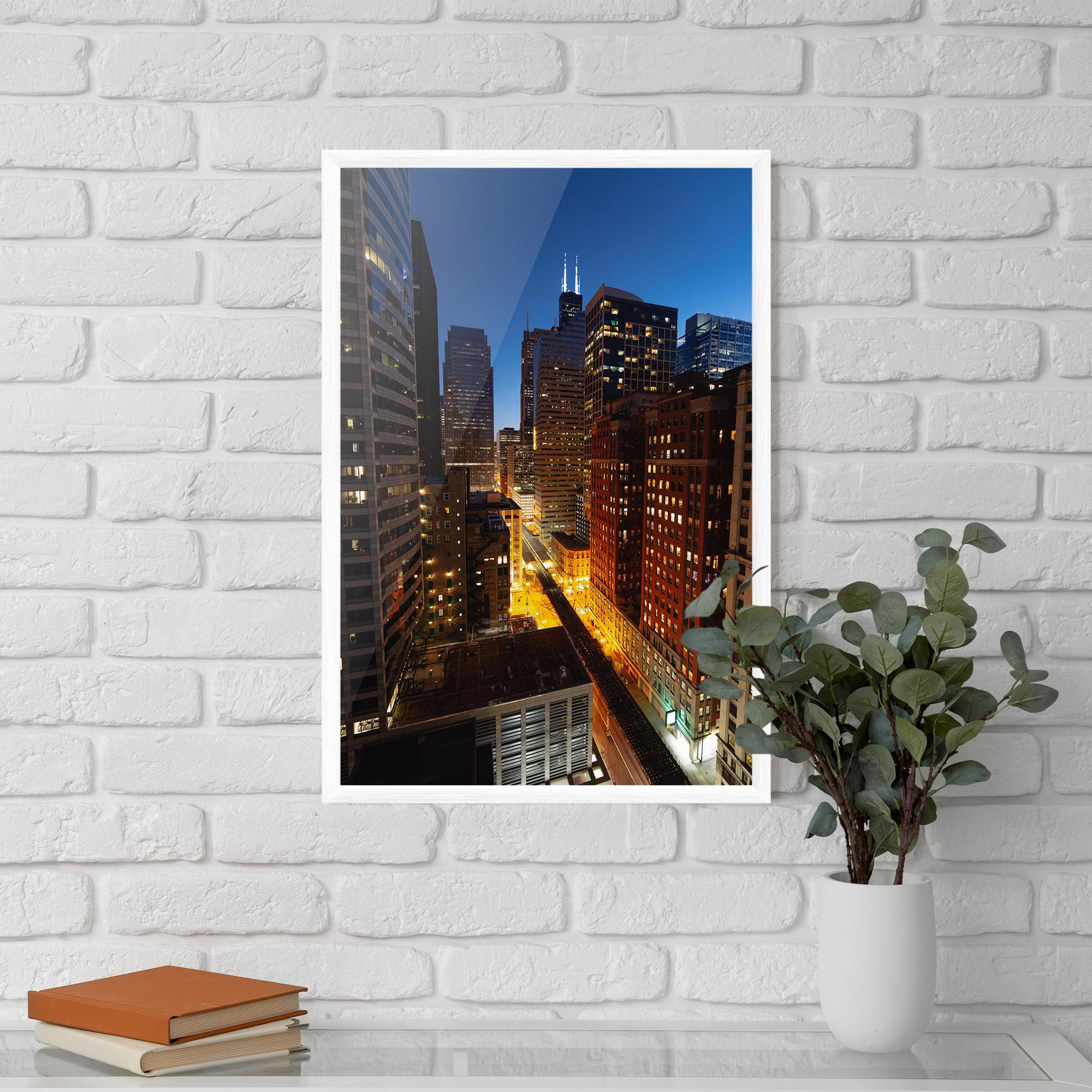 Poster Înrămat Hight City Building mockup 5