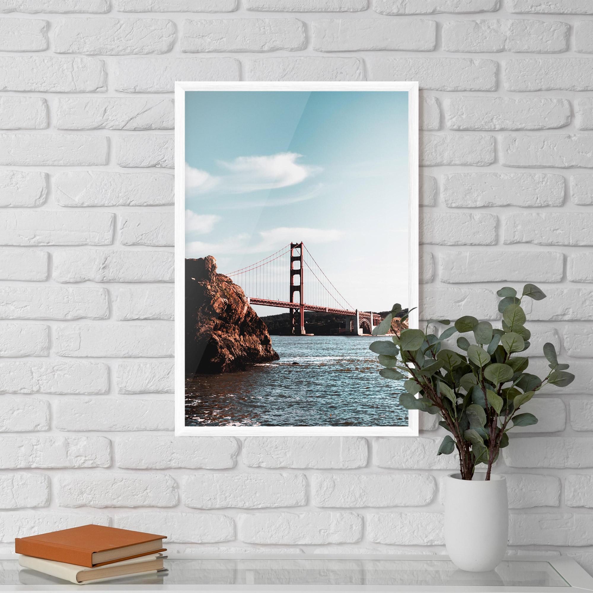 Poster Înrămat Water Red Bridge mockup 5