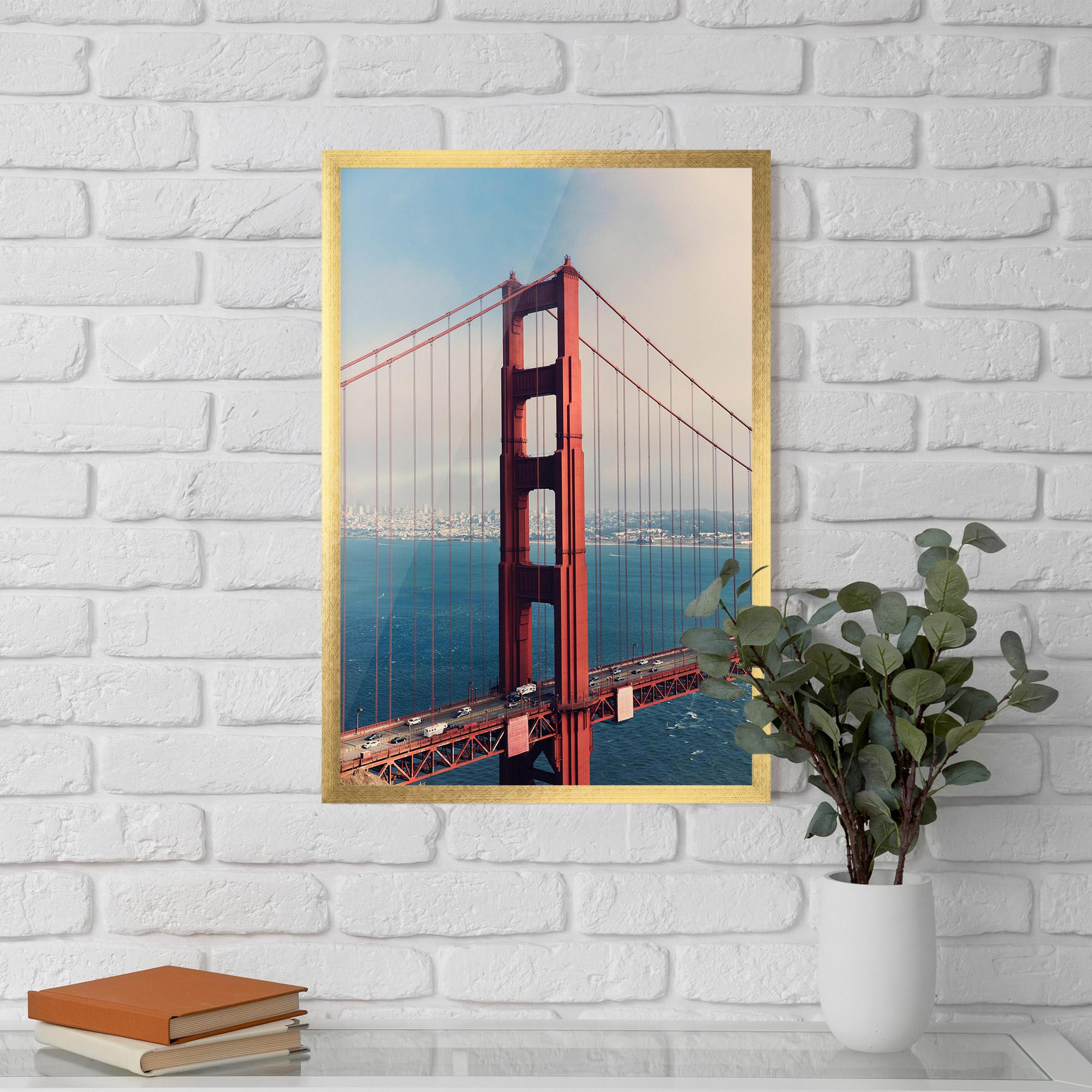 Poster Înrămat Red High Bridge mockup 5