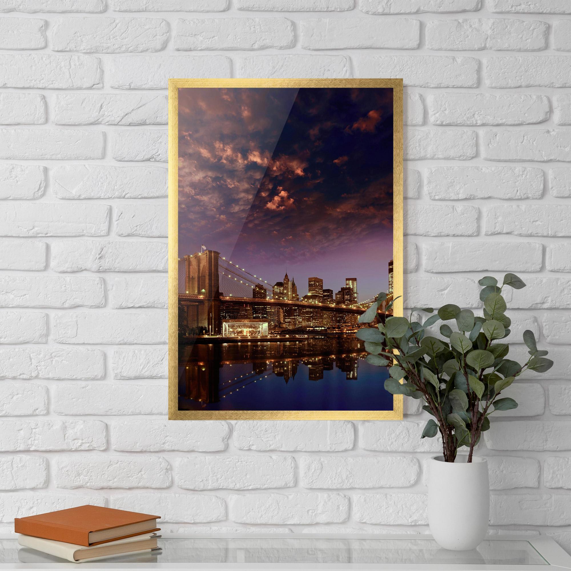 Poster Înrămat Sunset New York mockup 5