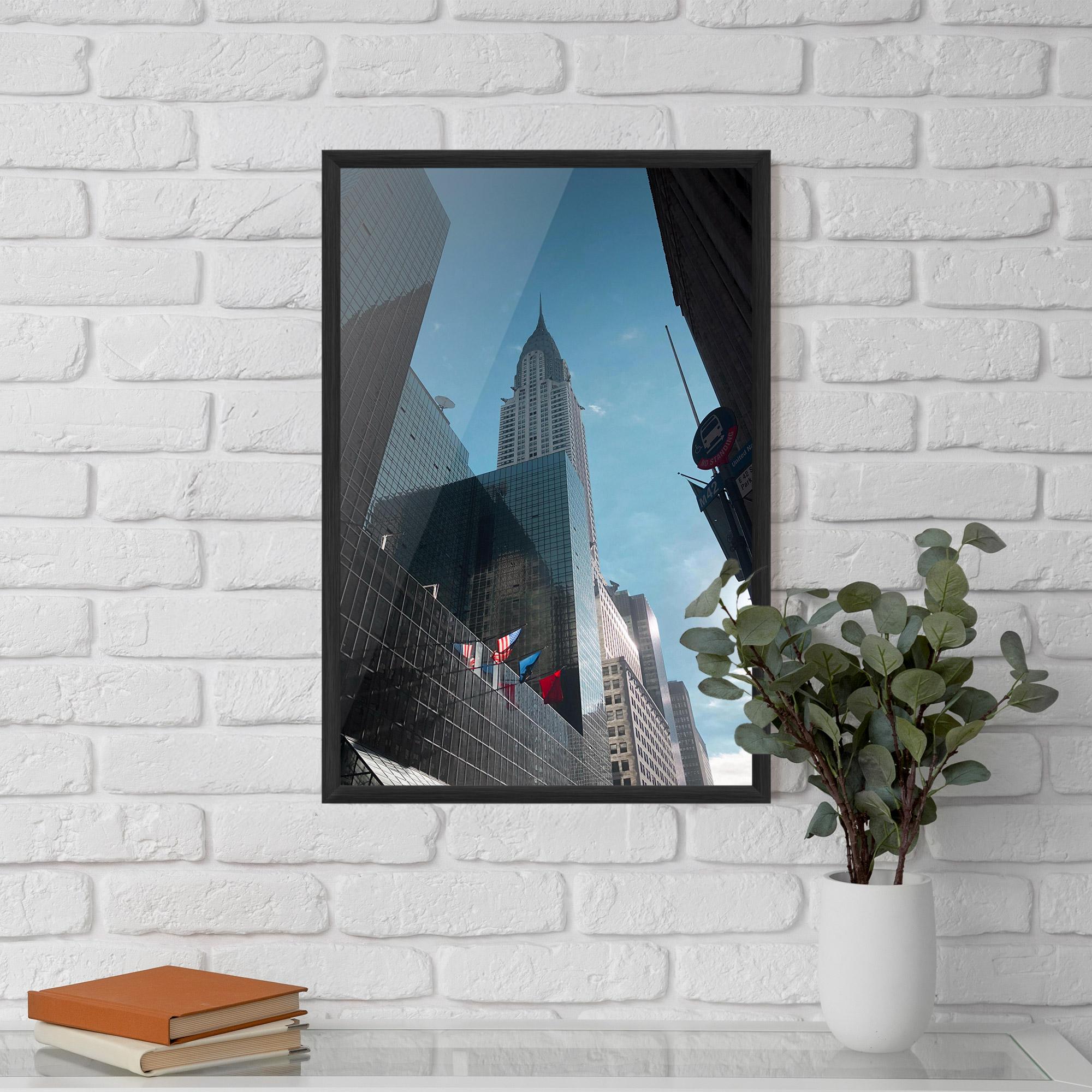 Poster Înrămat Big Glass Tower mockup 5