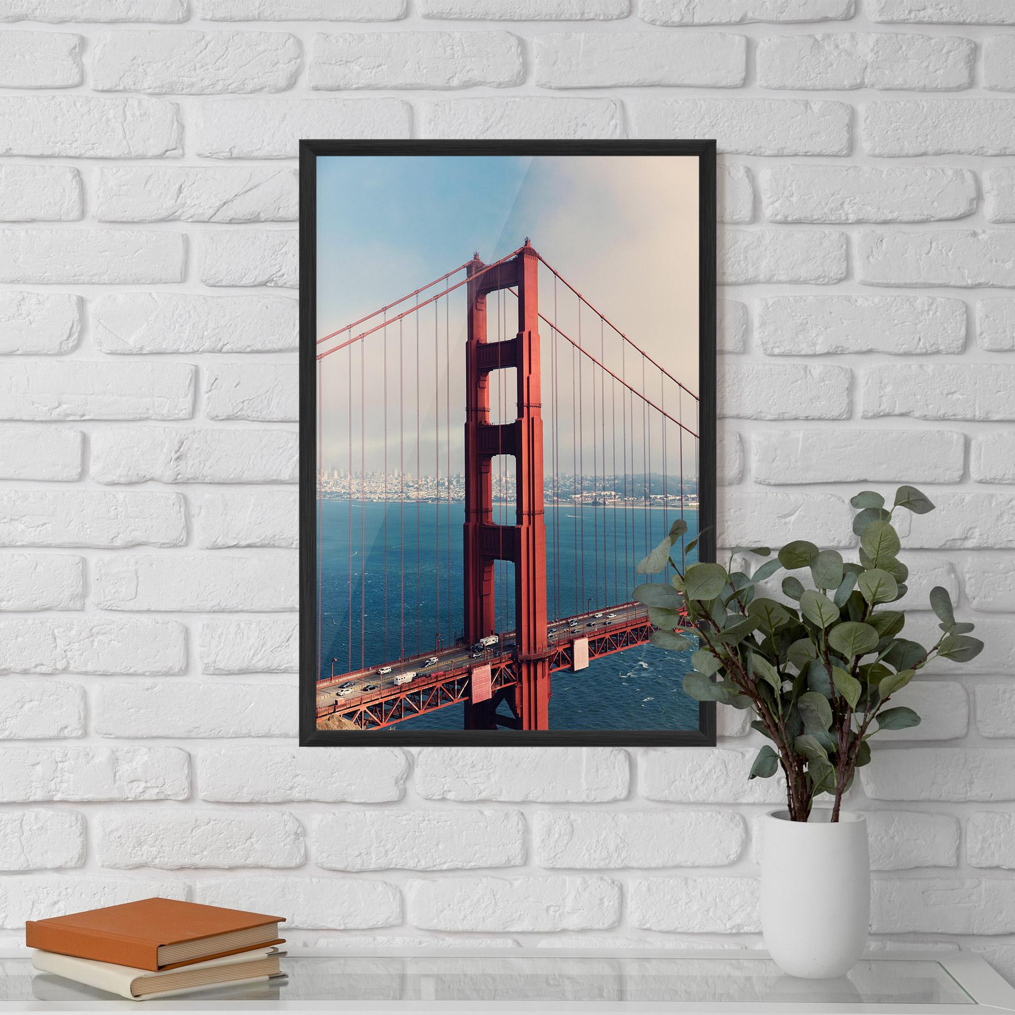 Poster Înrămat Red High Bridge mockup 5