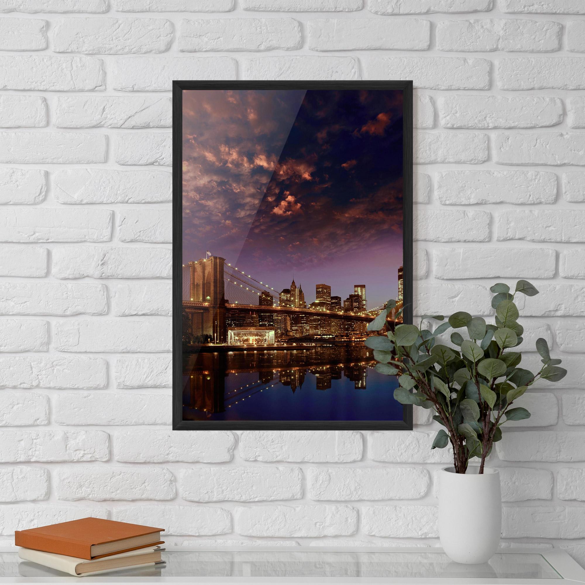 Poster Înrămat Sunset New York mockup 5