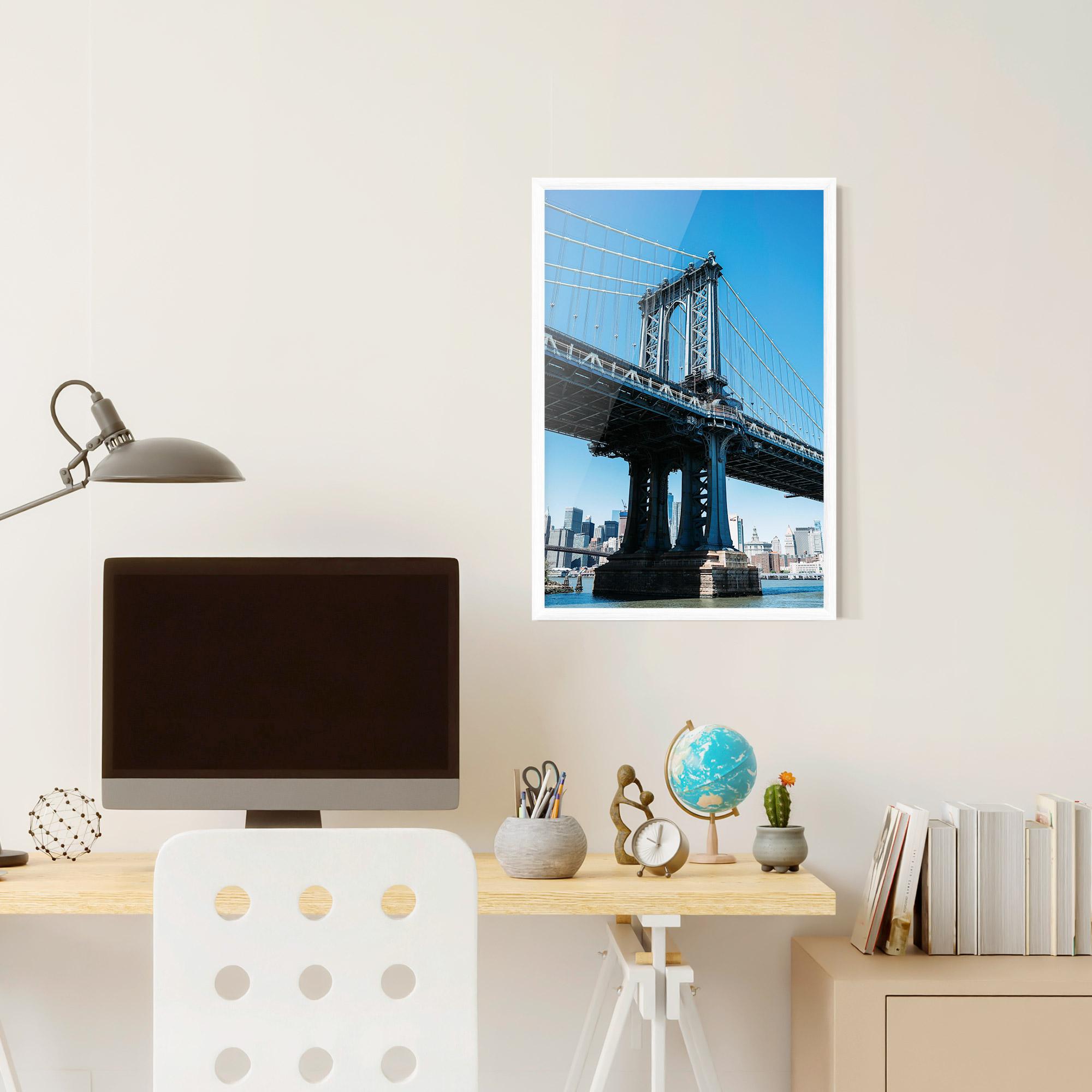 Poster Înrămat Blue Sky Bridge mockup 6