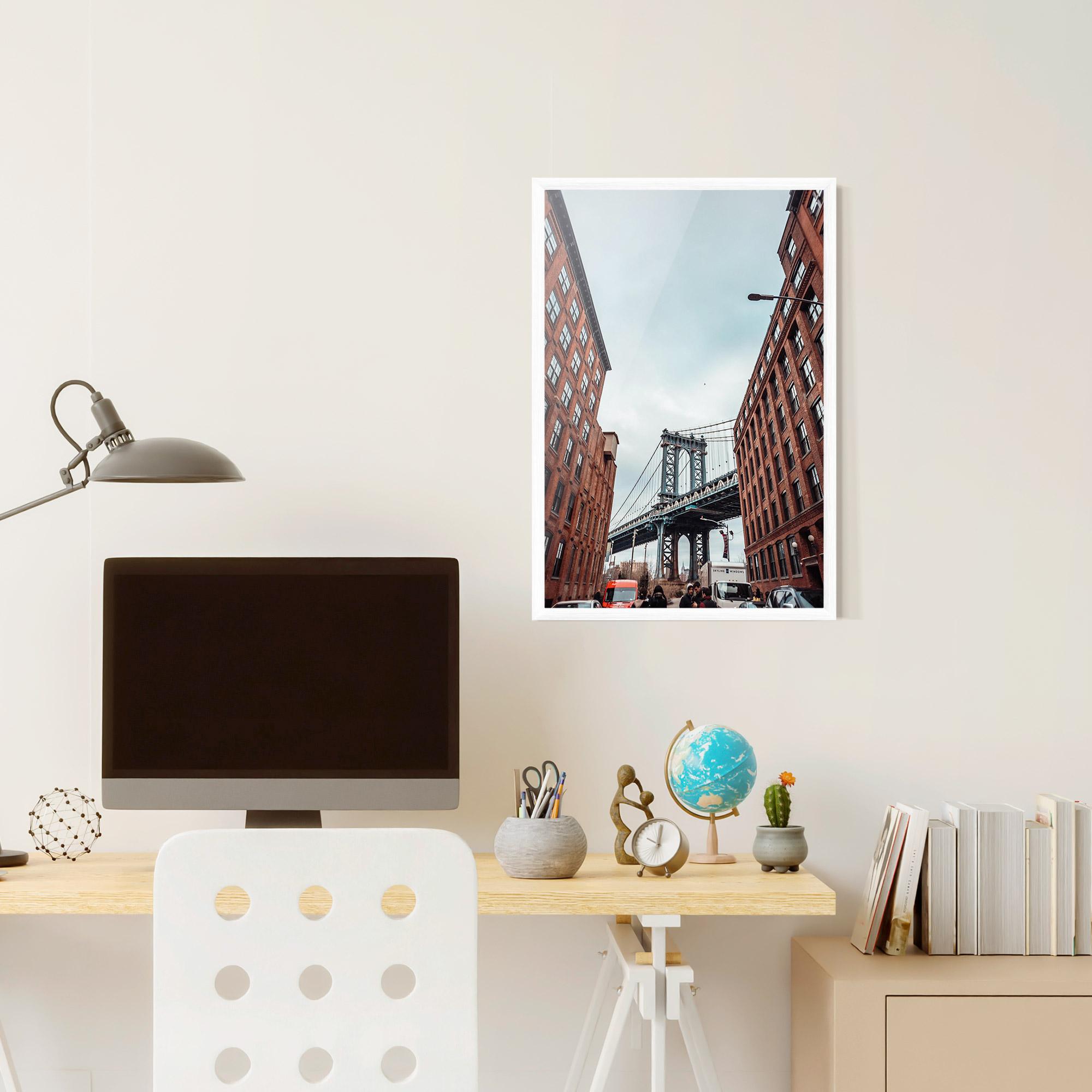 Poster Înrămat Bridge Building View mockup 6