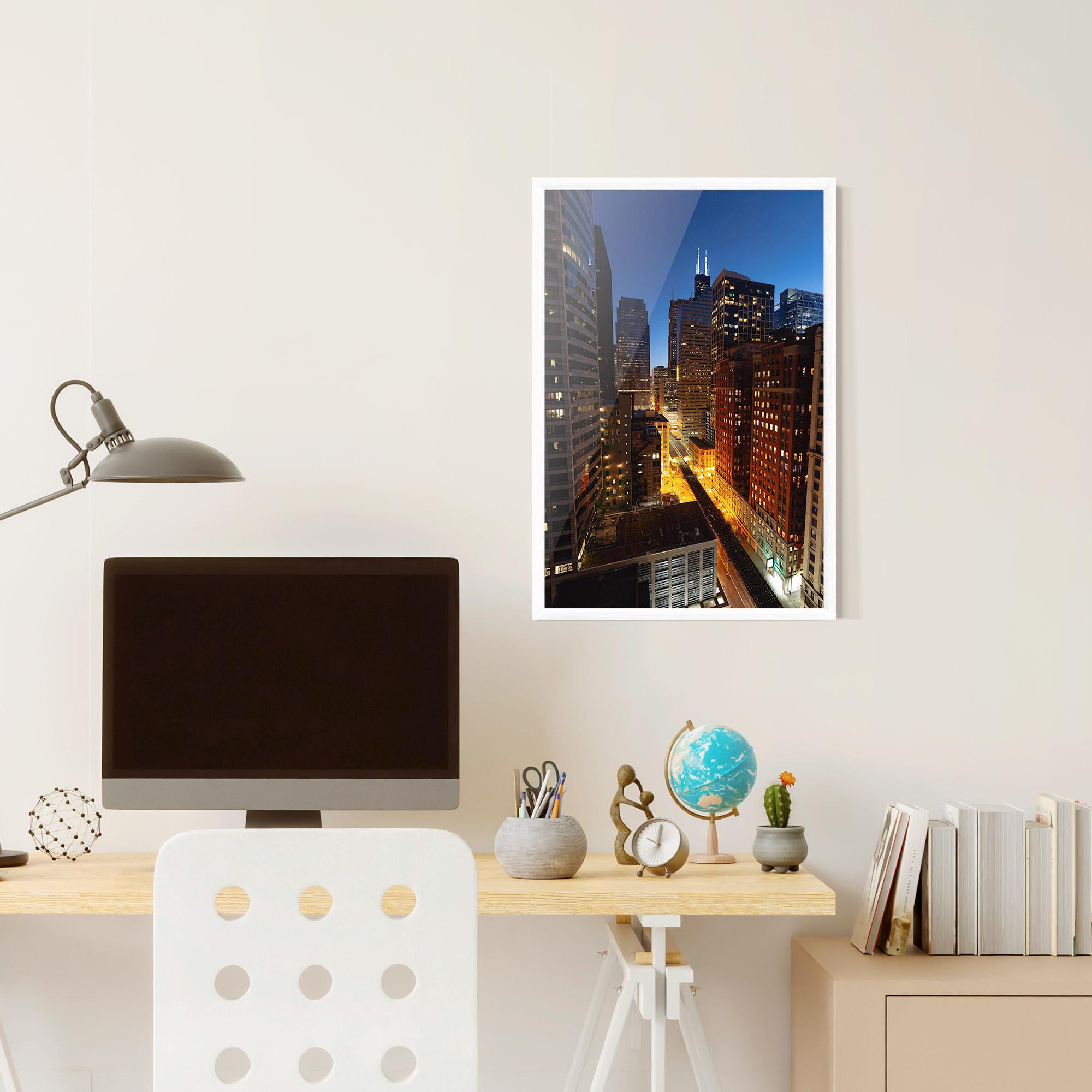 Poster Înrămat Hight City Building mockup 6