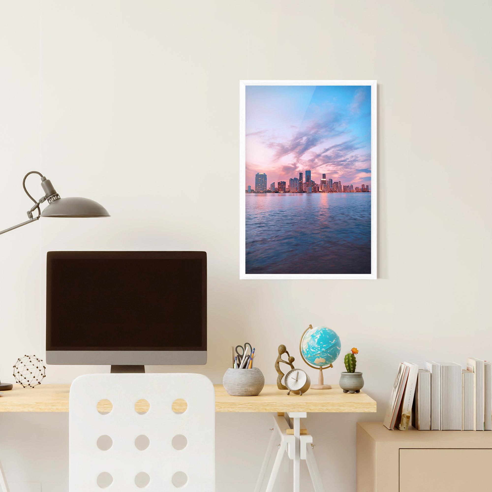 Poster Înrămat Over The Lake mockup 6