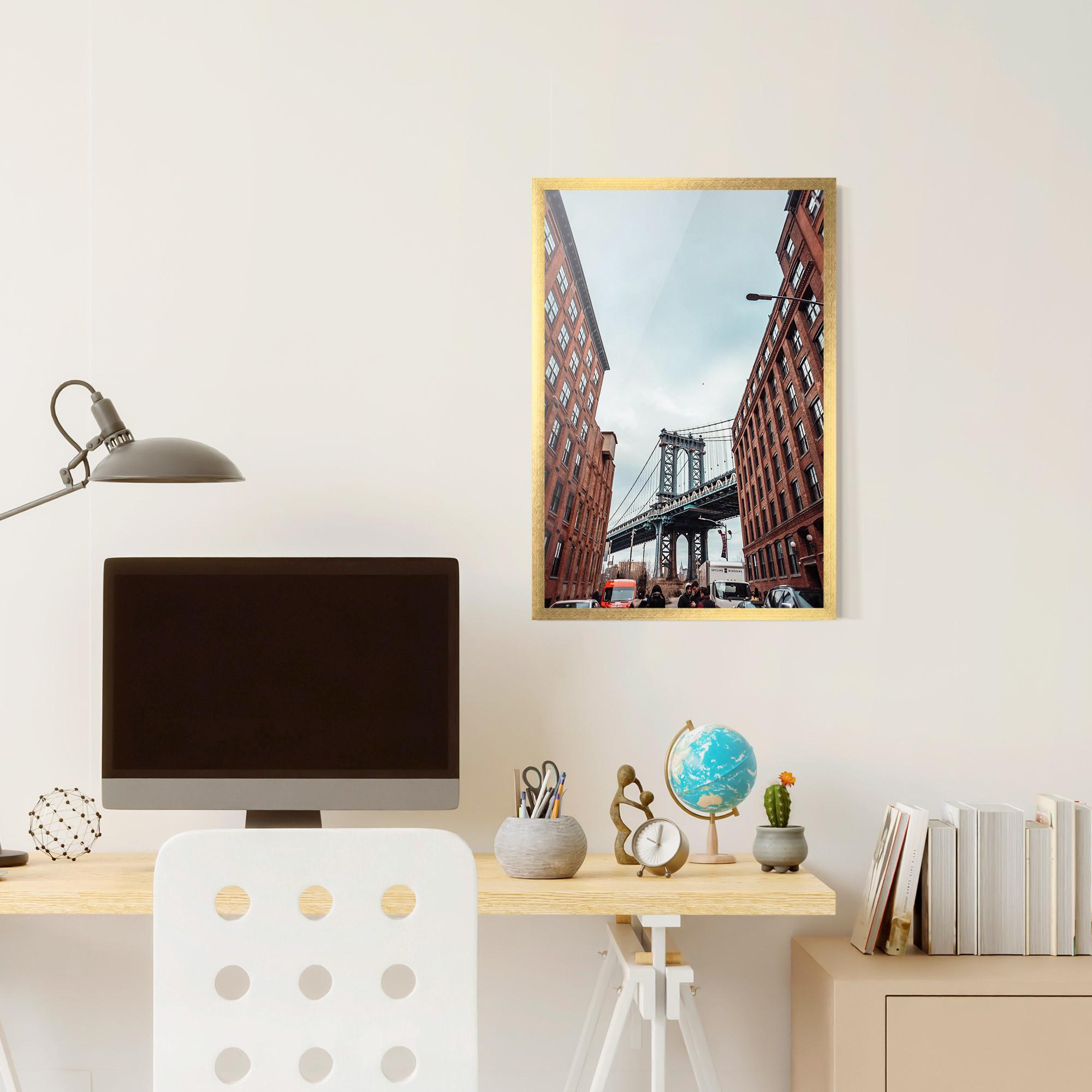 Poster Înrămat Bridge Building View mockup 6