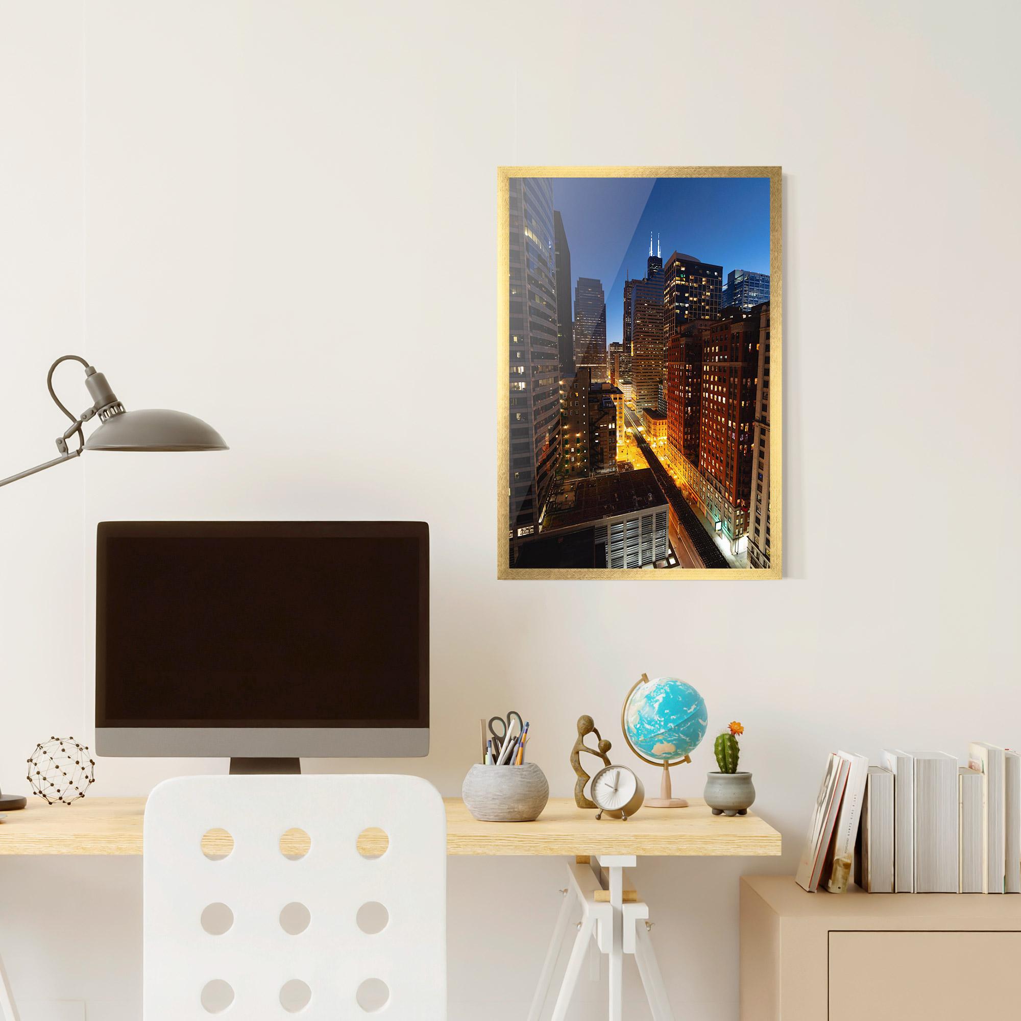Poster Înrămat Hight City Building mockup 6