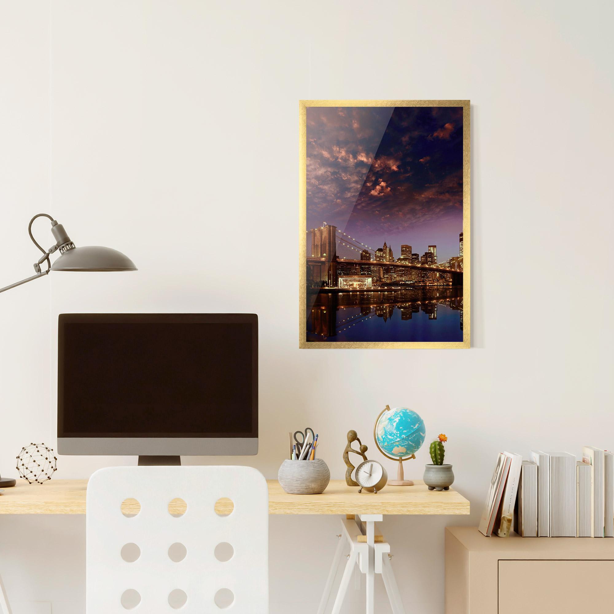 Poster Înrămat Sunset New York mockup 6